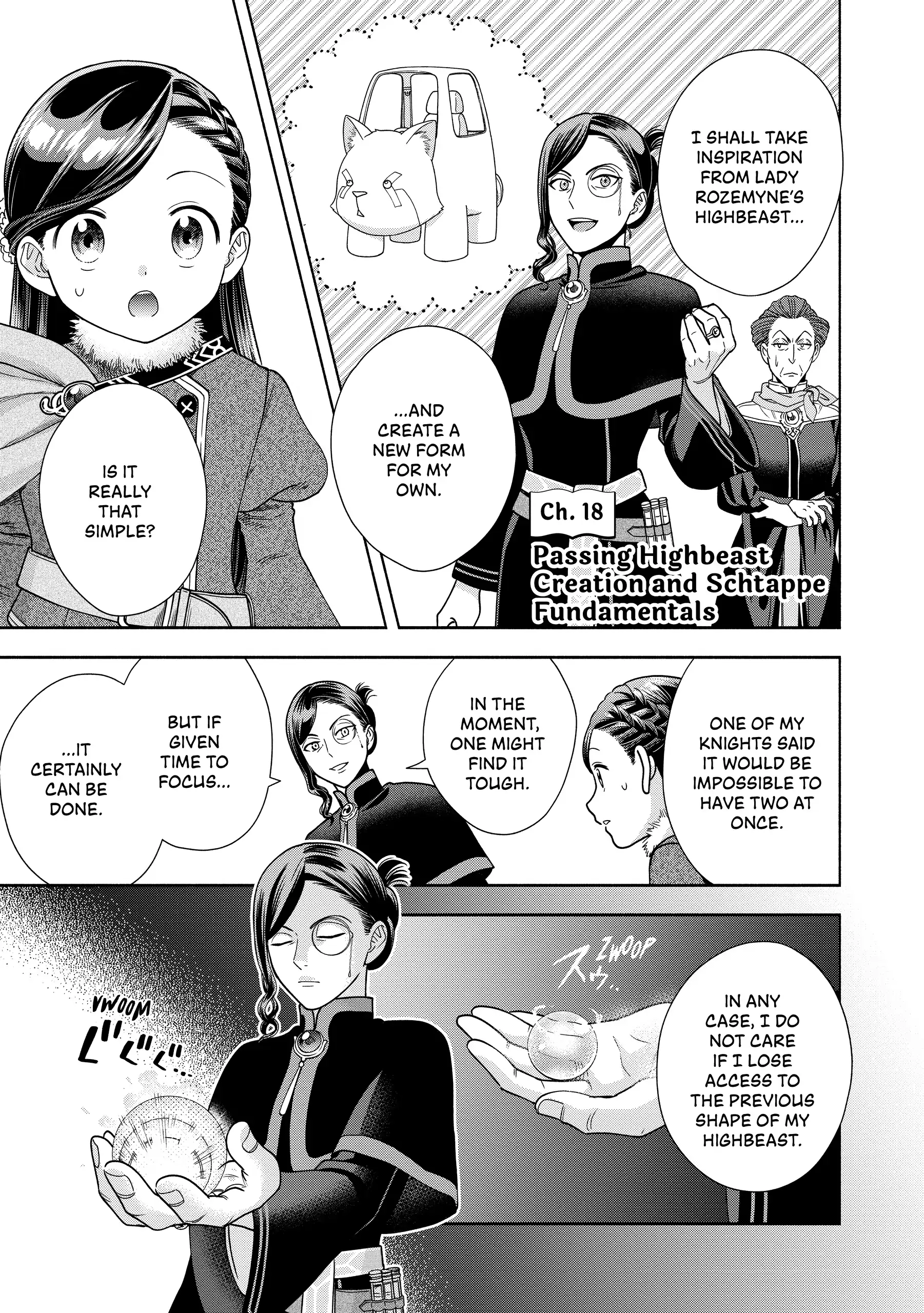 Honzuki No Gekokujou ~Shisho Ni Naru Tame Ni Wa Shudan Wo Erandeiraremasen~ Dai 4-Bu 「 Kizokuin No Toshokan Wo Sukuitai!」 Chapter 18 - page 1