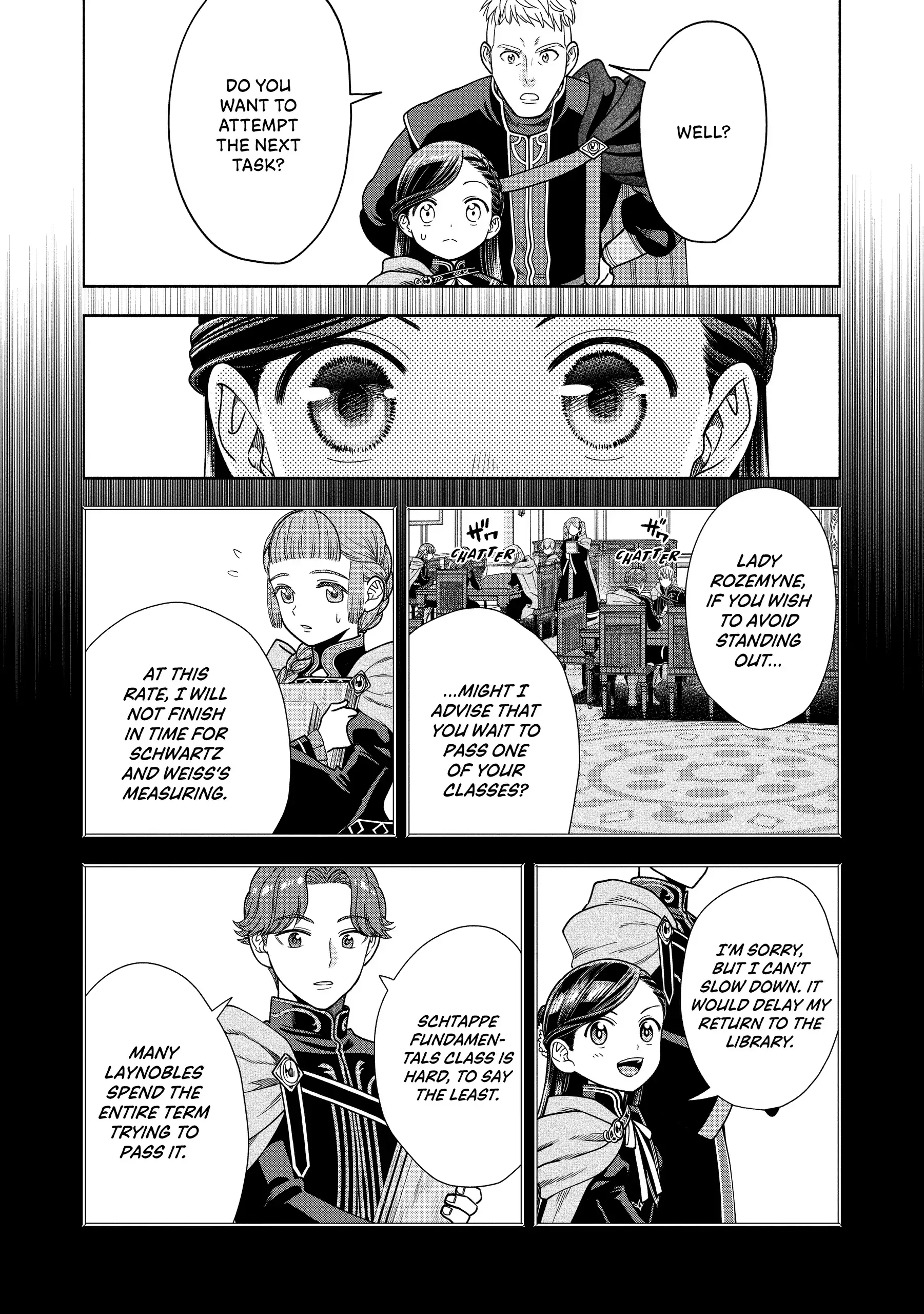 Honzuki No Gekokujou ~Shisho Ni Naru Tame Ni Wa Shudan Wo Erandeiraremasen~ Dai 4-Bu 「 Kizokuin No Toshokan Wo Sukuitai!」 Chapter 18 - page 28