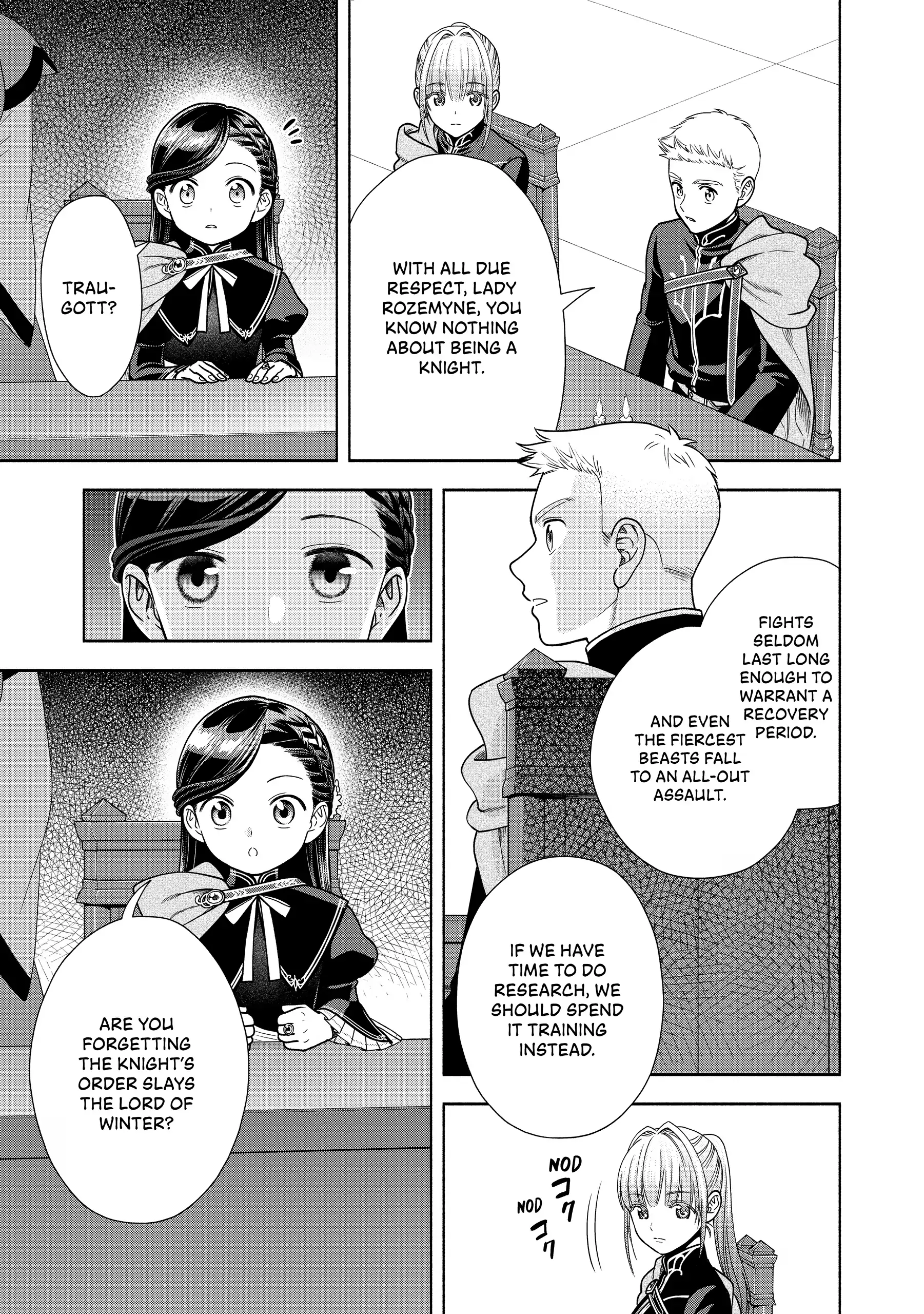 Honzuki No Gekokujou ~Shisho Ni Naru Tame Ni Wa Shudan Wo Erandeiraremasen~ Dai 4-Bu 「 Kizokuin No Toshokan Wo Sukuitai!」 Chapter 19 - page 22