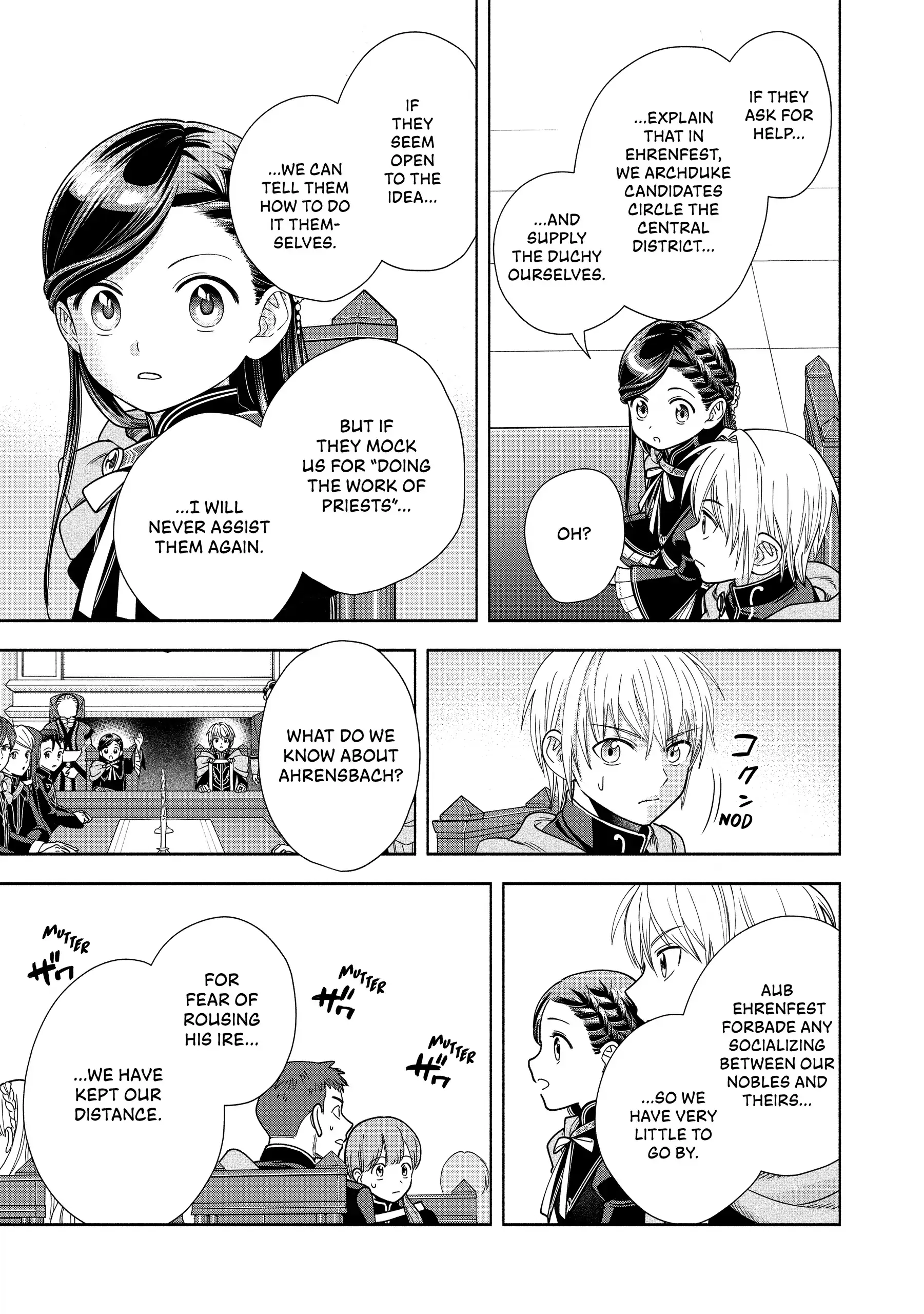 Honzuki No Gekokujou ~Shisho Ni Naru Tame Ni Wa Shudan Wo Erandeiraremasen~ Dai 4-Bu 「 Kizokuin No Toshokan Wo Sukuitai!」 Chapter 19 - page 28