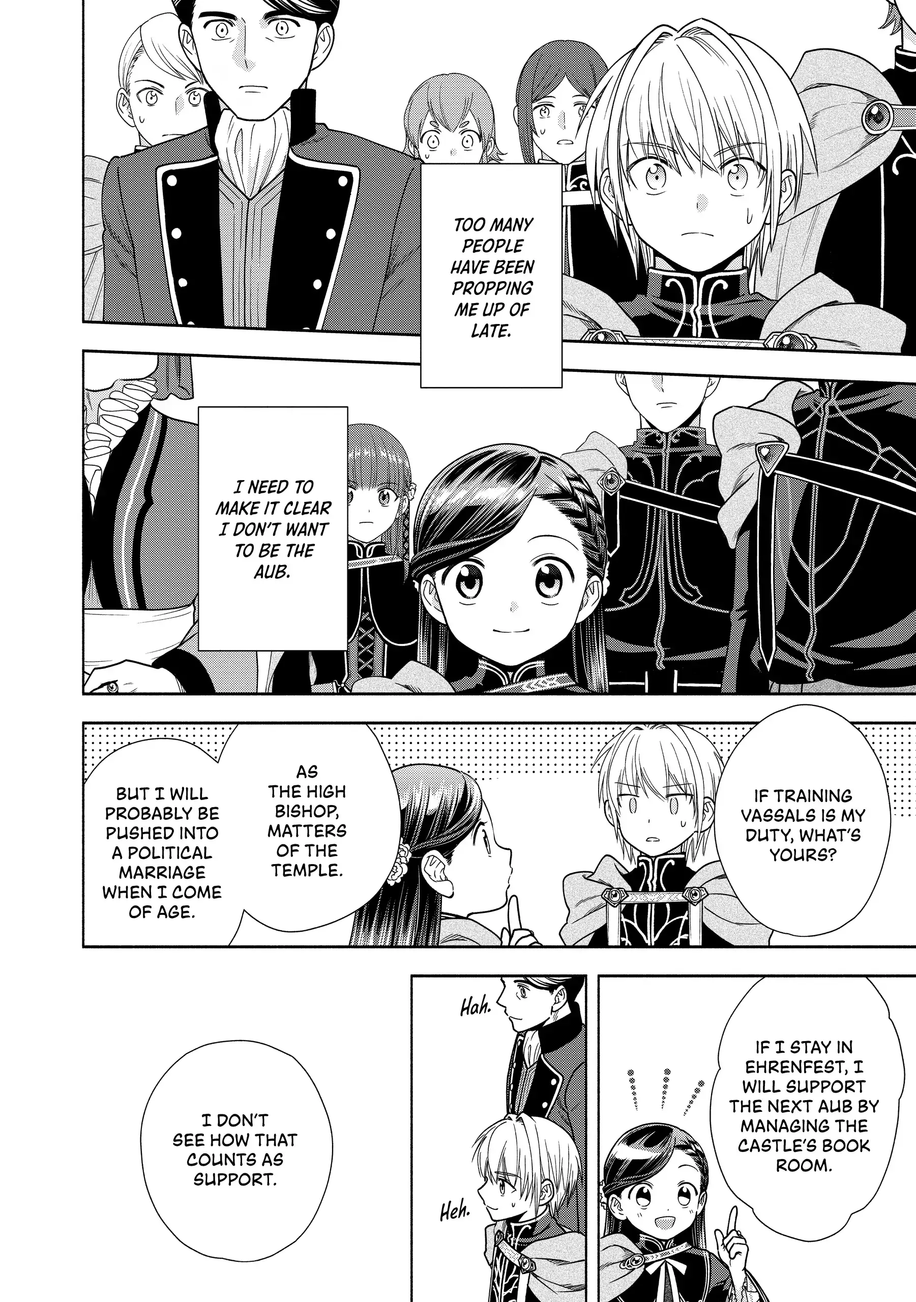 Honzuki No Gekokujou ~Shisho Ni Naru Tame Ni Wa Shudan Wo Erandeiraremasen~ Dai 4-Bu 「 Kizokuin No Toshokan Wo Sukuitai!」 Chapter 20 - page 12