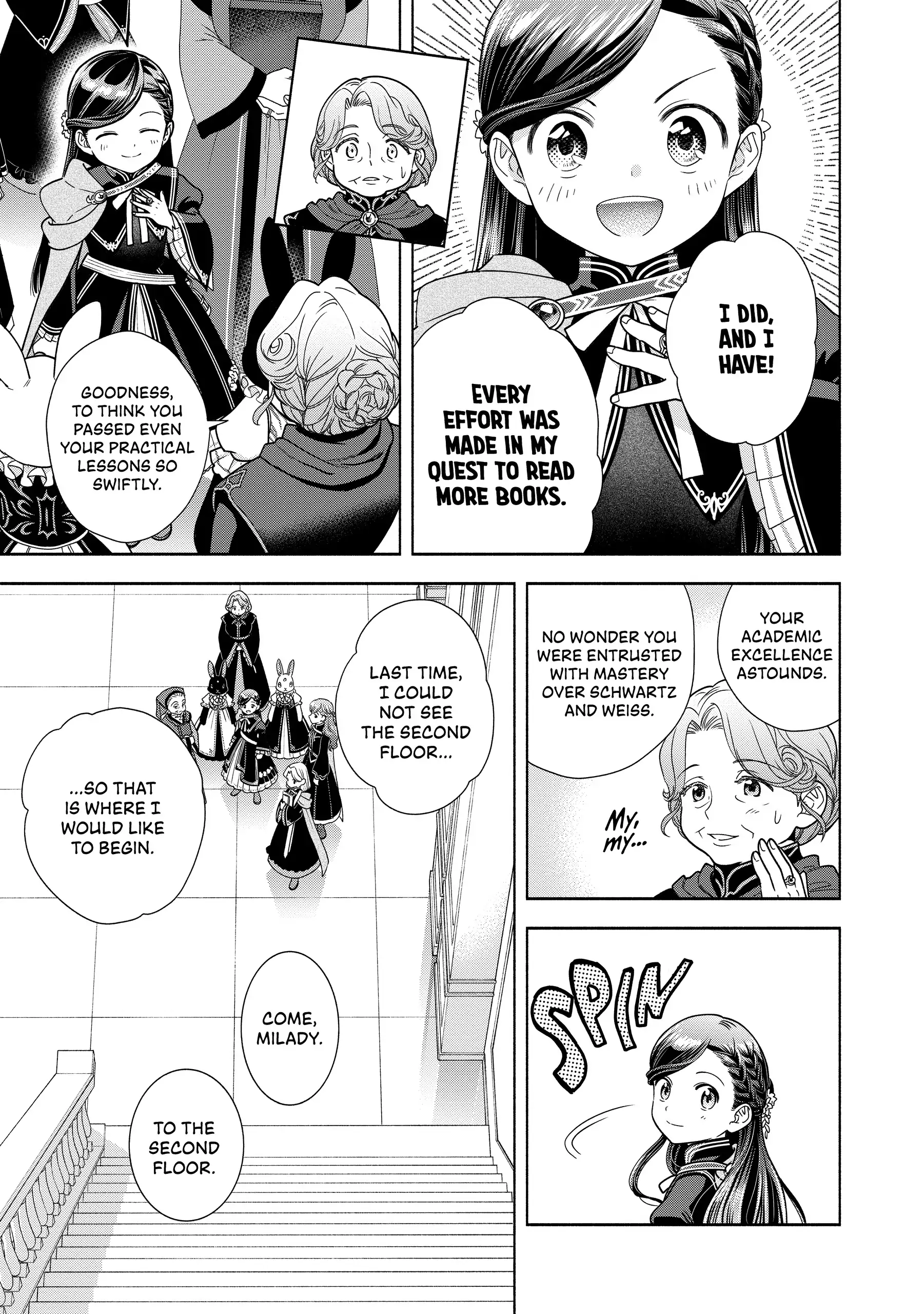 Honzuki No Gekokujou ~Shisho Ni Naru Tame Ni Wa Shudan Wo Erandeiraremasen~ Dai 4-Bu 「 Kizokuin No Toshokan Wo Sukuitai!」 Chapter 21 - page 3