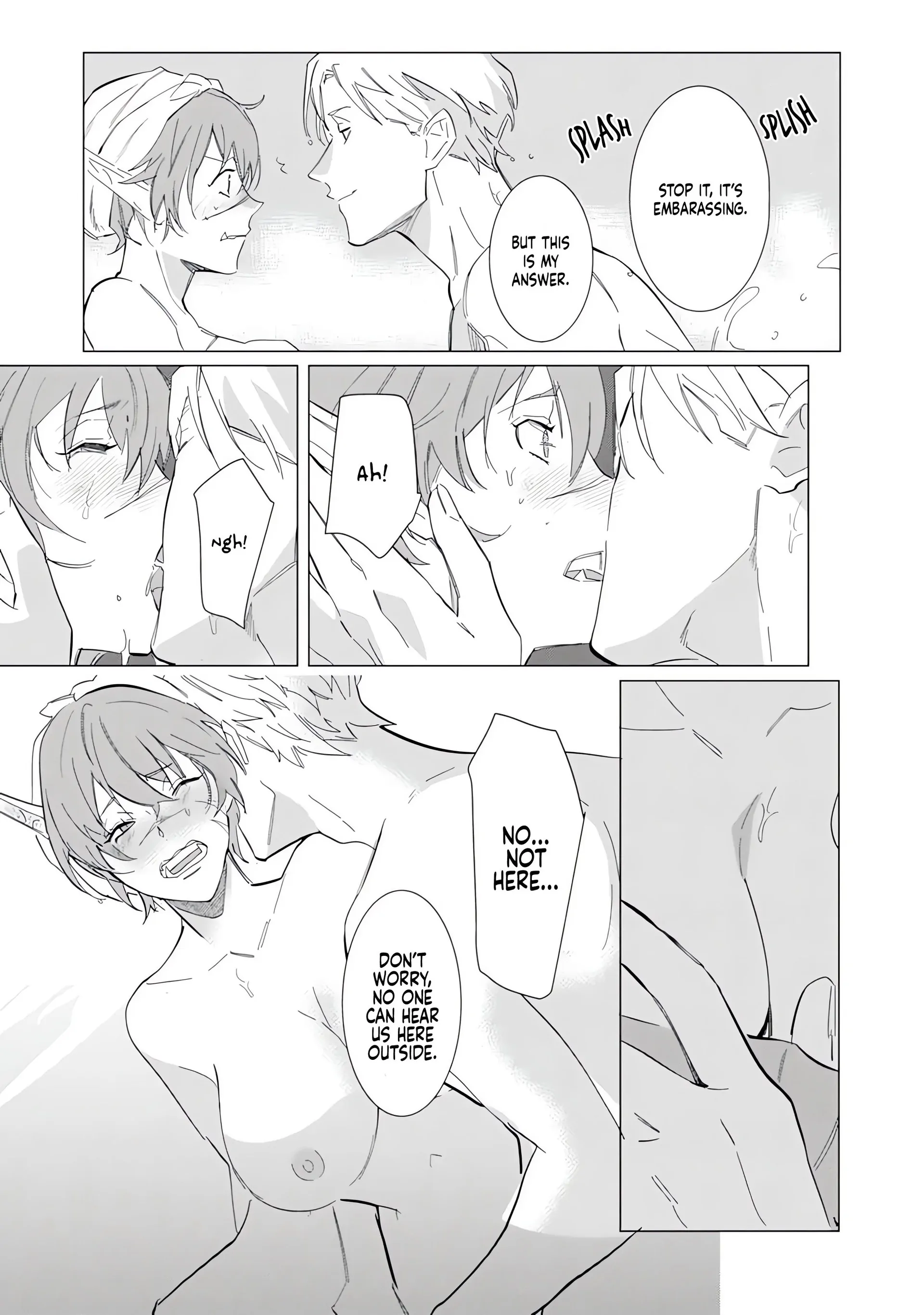 Hazure Shuzoku "Orc" ni Tensei shitara Saikyou Kishi-sama ni Torawaremashite Chapter 7 - page 14
