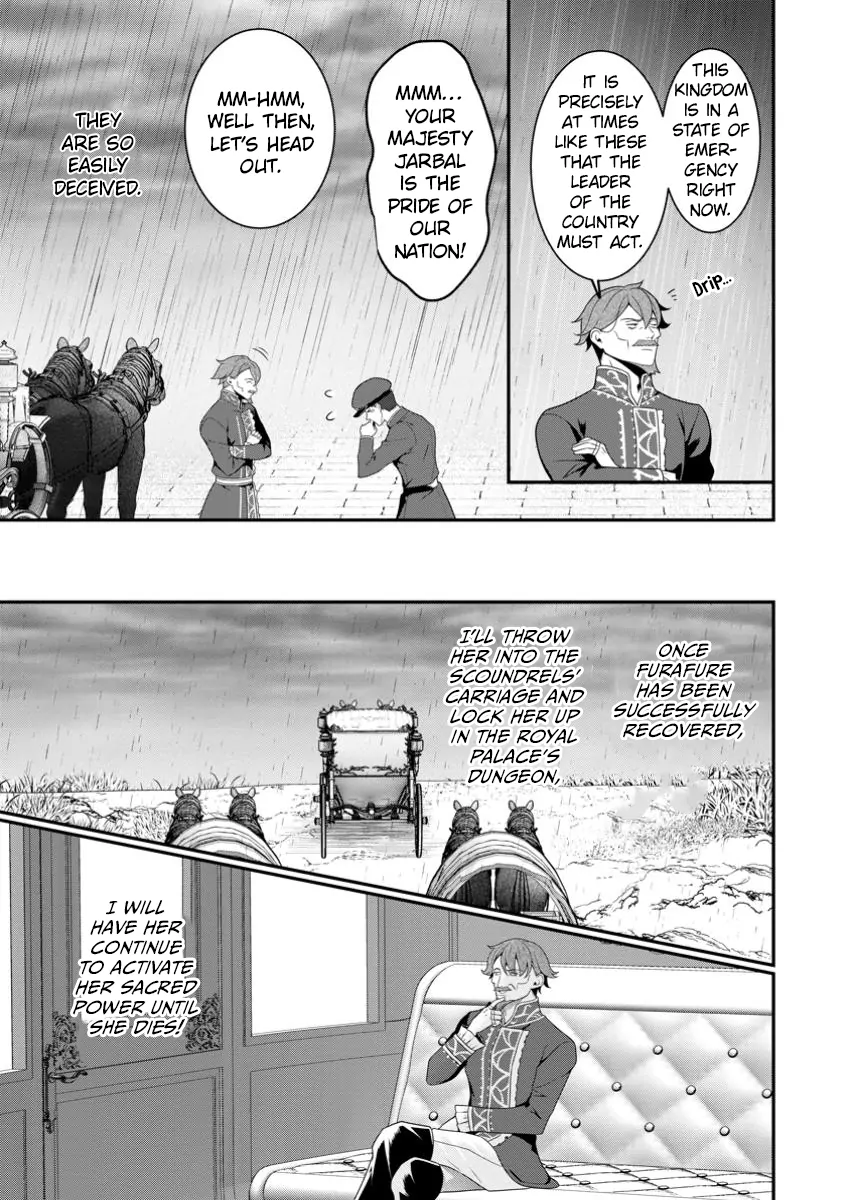 Tsuihou Seijo no Doronko Nouen Seikatsu: Itsunomanika Ringoku wo Sukutte Shimaimashita Chapter 8.1 - page 4