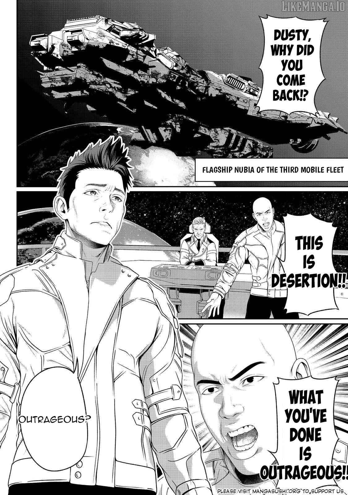 "Koko wa Makasete Sakini Ike!" wo shitai Shinitagari no Nozomanu Uchuu Gekokujou Chapter 6 - page 2