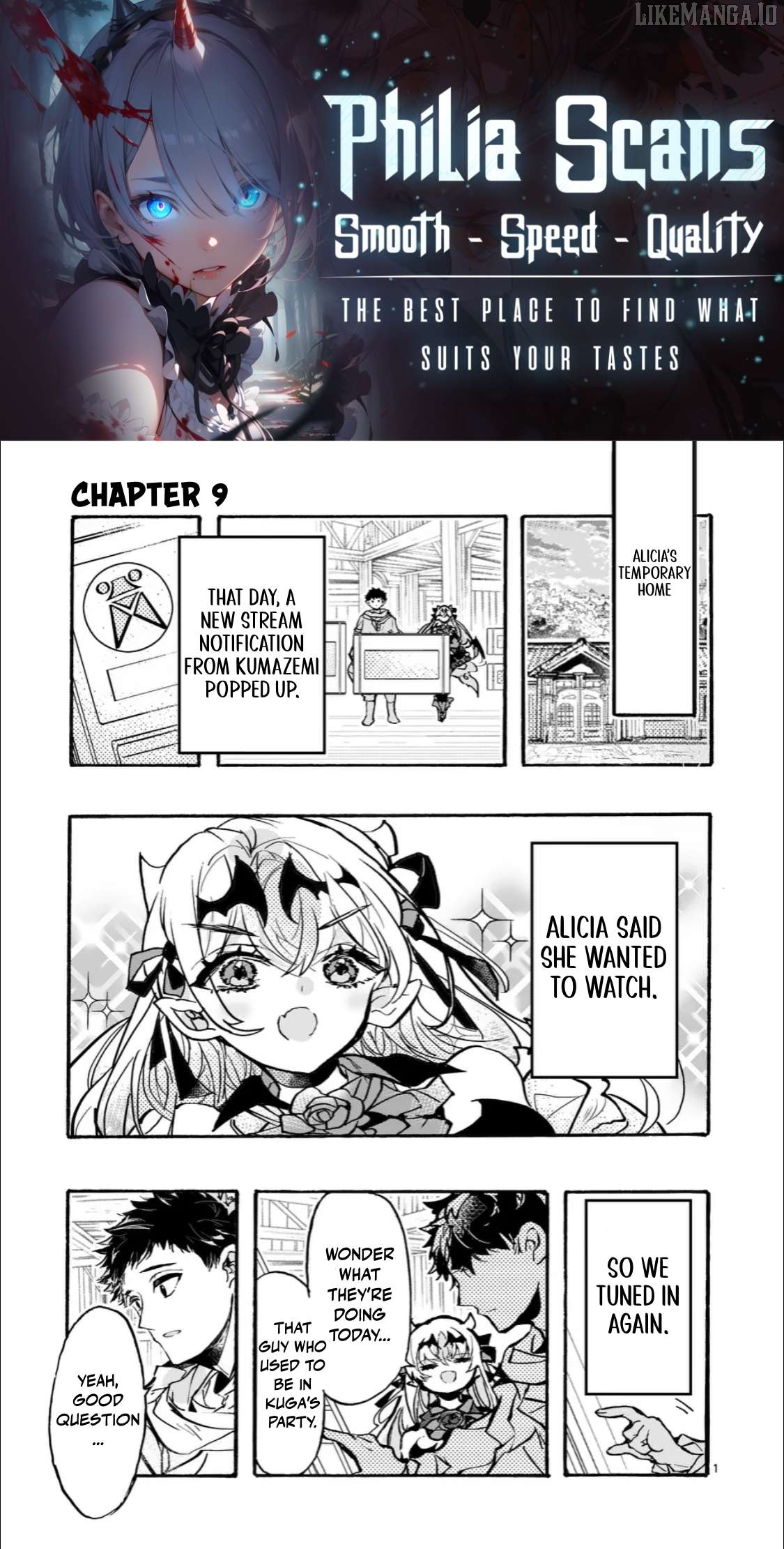 Yamiochi Yuusha no Haishin Haishin~Tsuihousare, Kakushi Boss Beya ni Hourikomareta Kekka, Boss to Tansakushagari Haishin wo Hajimeru~@comic Chapter 9.1 - page 1