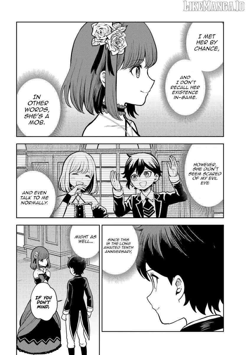 I was reincarnated as the villain with evil eyes, so I aim to be a mob character Chapter 10.2 - page 4