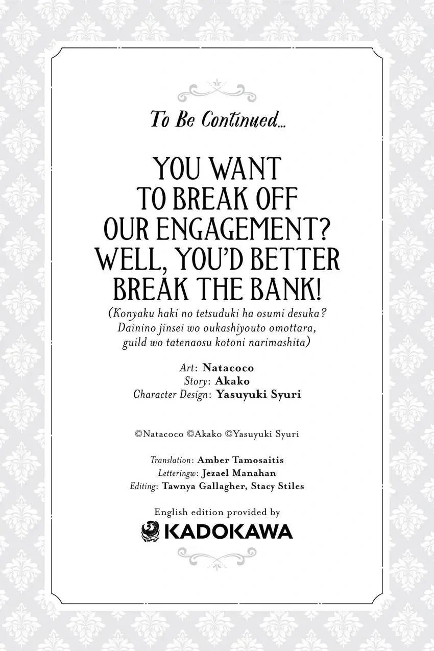 You Want to Break Off Our Engagement? Well, You'd Better Break the Bank!/Official Chapter 16 - page 38