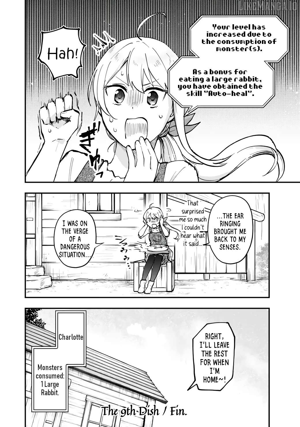 [Pakupaku desu wa] Tsuihousareta Ojou-sama no "Monster wo Taberu Hodo Tsuyoku Naru" Skill wa, 1-shoku de 1 Level Up suru Zendaimimon no Saikyou Skill deshita. 3-nichi de Jinrui Saikyou ni narimashita wa~! Chapter 9 - page 32
