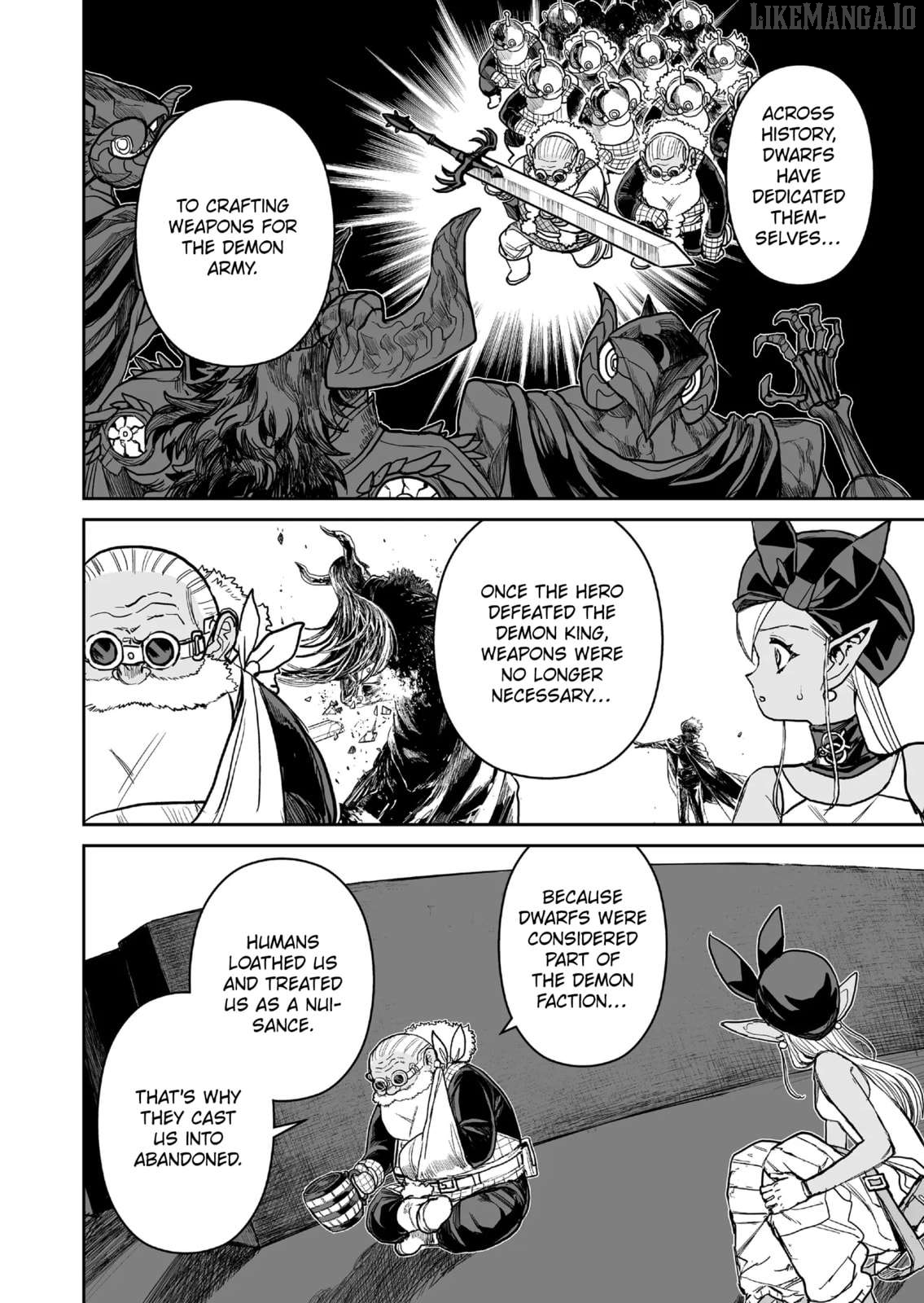 Abandoned: The Hero Who's So Strong He Breaks Every Weapon and The Elf Blacksmith Chapter 17 - page 14