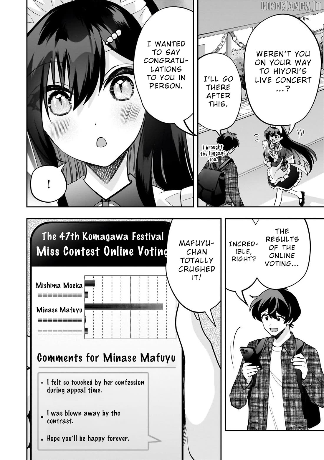 Net no "Oshi" to Real no "Oshi" ga Tonari ni Hikkoshite Kita Chapter 23 - page 2