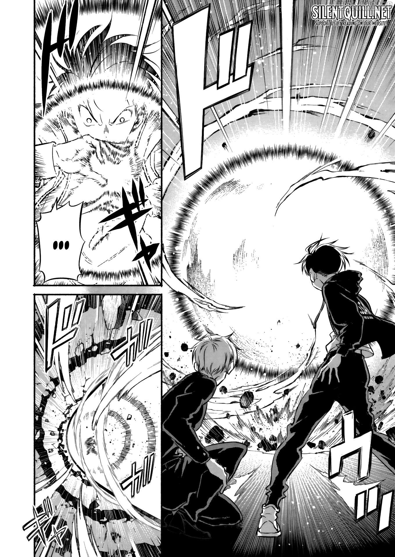 Isekai kara kikan shitara chikyuu mo kanari fantajiu deshita. Ato, makeheroin-domo kocchi minna. Chapter 5 - page 35