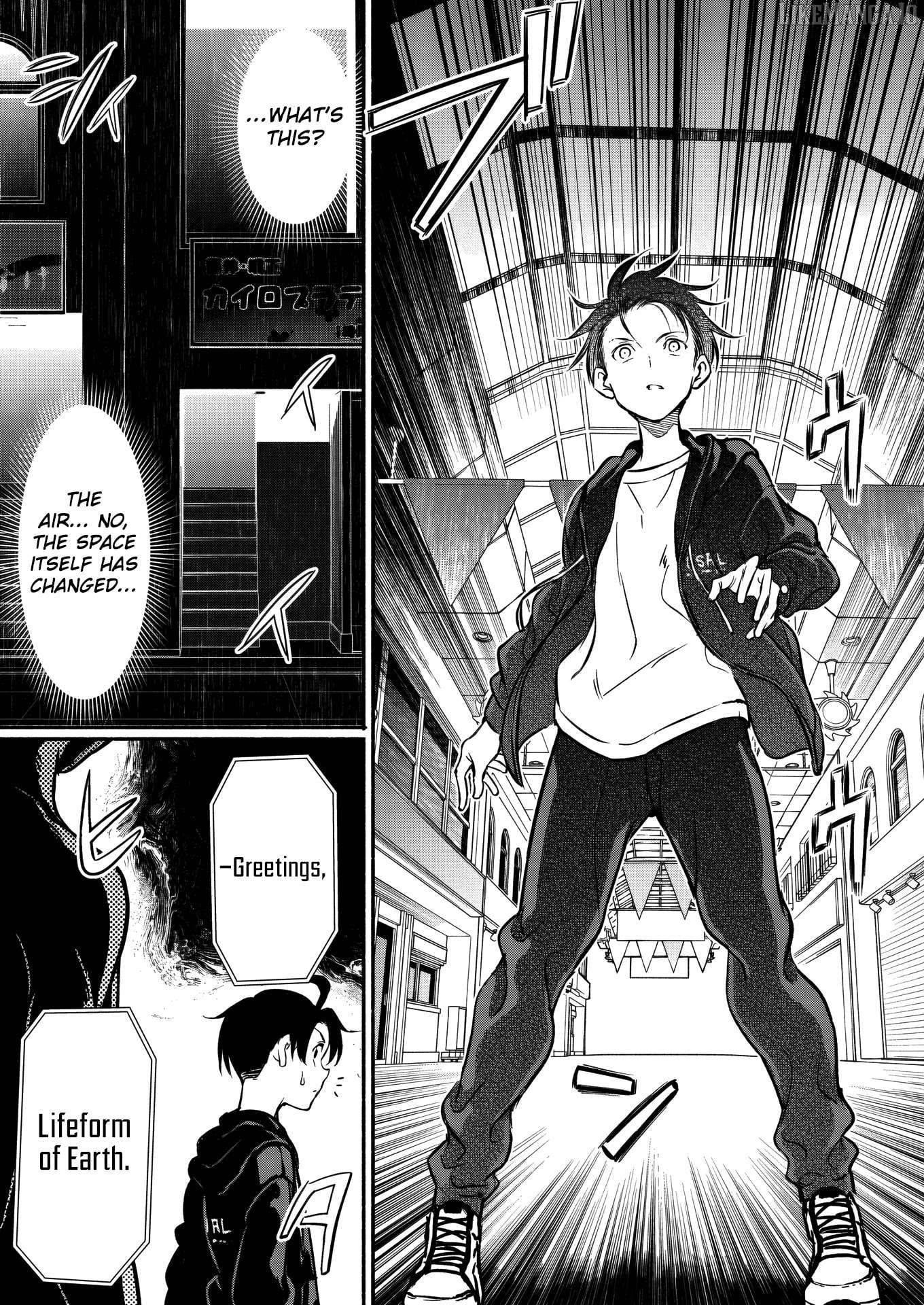 Isekai kara kikan shitara chikyuu mo kanari fantajiu deshita. Ato, makeheroin-domo kocchi minna. Chapter 5 - page 4