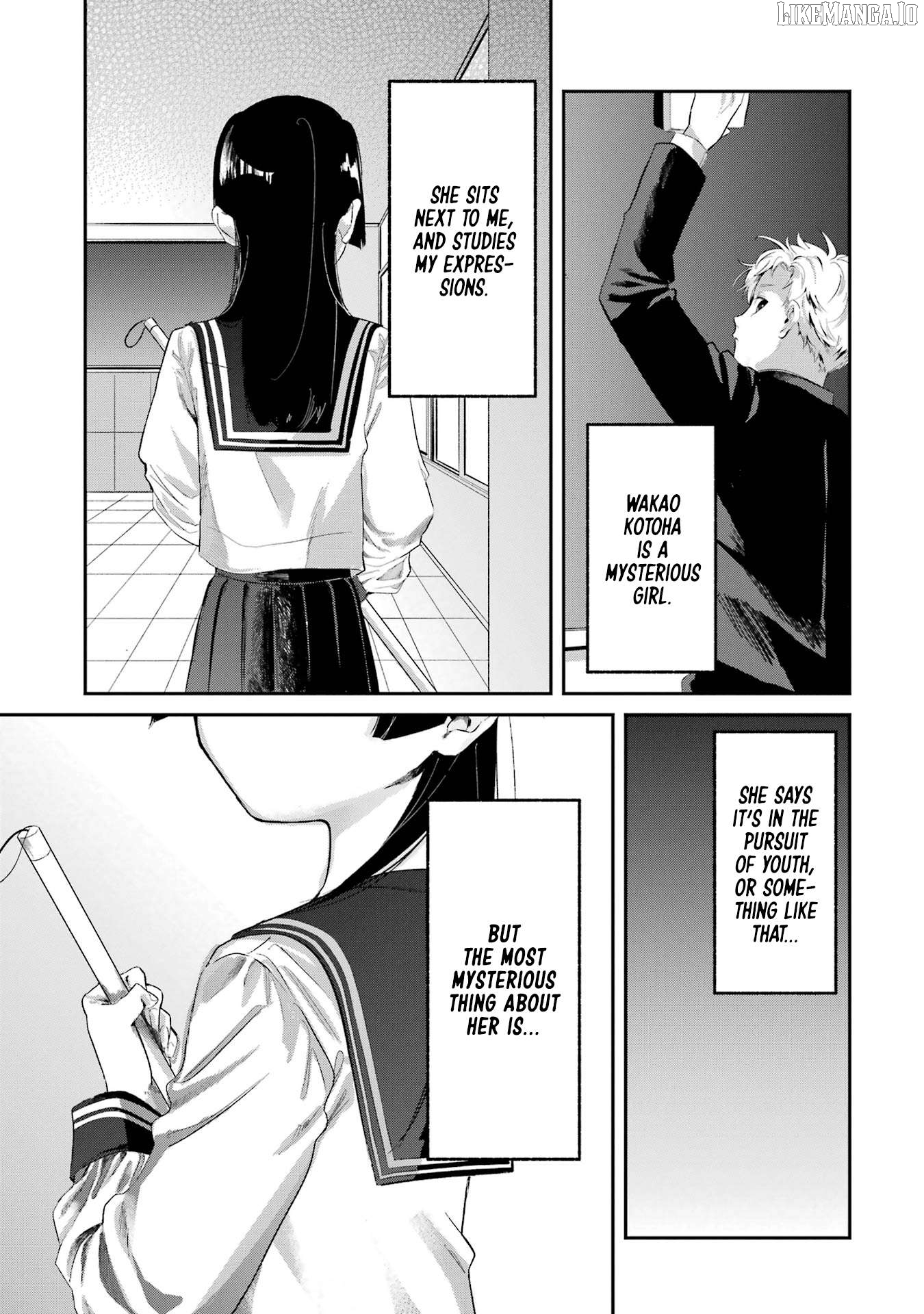 Tonari no Wakao-san wa Miesou de Mienai Chapter 4 - page 1