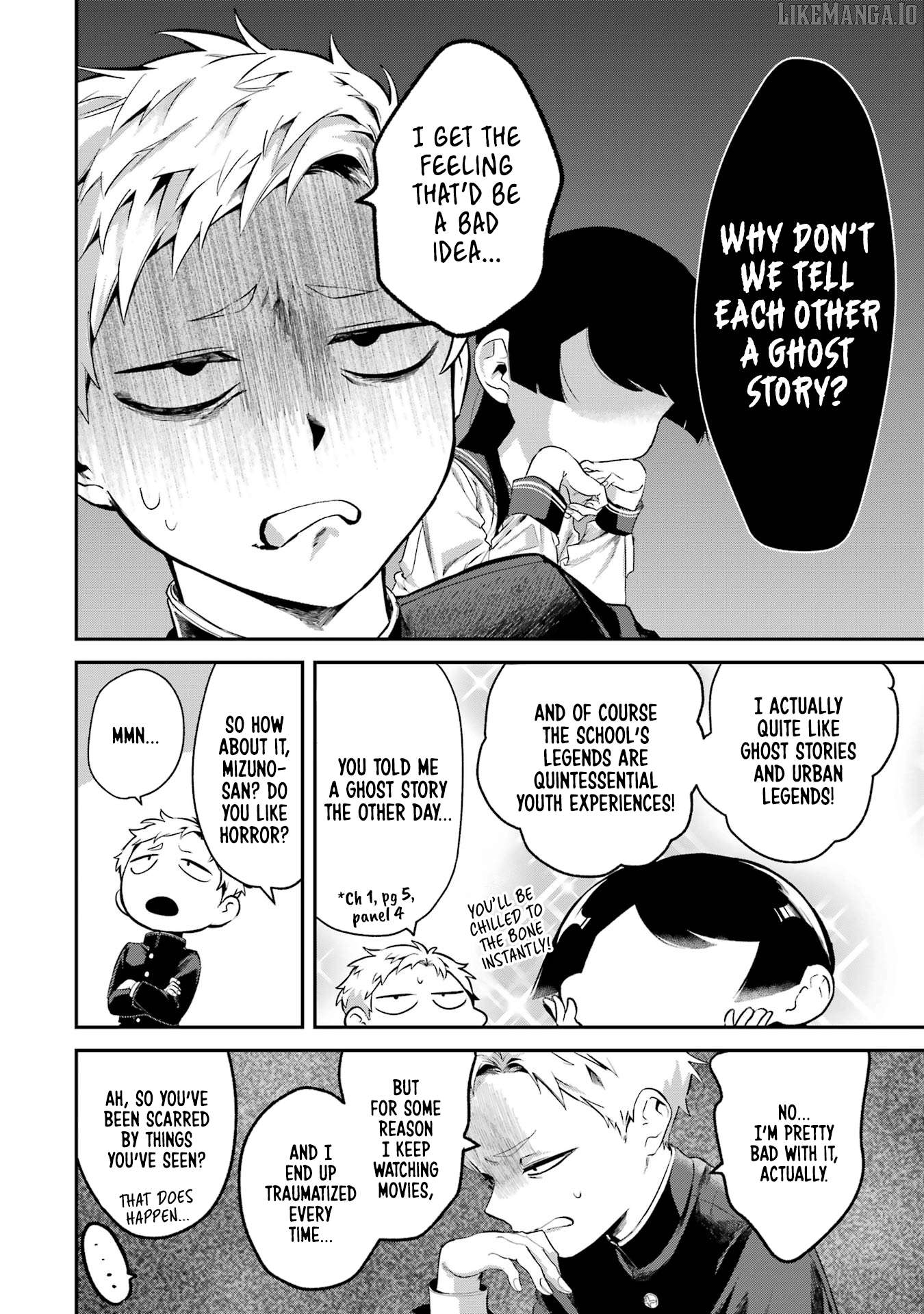 Tonari no Wakao-san wa Miesou de Mienai Chapter 8 - page 2