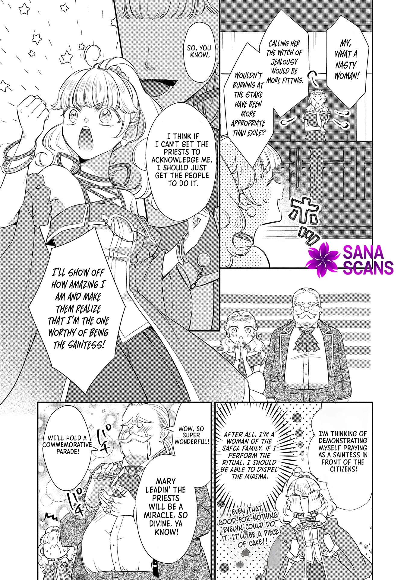 Even Exiled, She's Still the Beloved Saint! St. Evelyn's Weird and Wonderful Friends [Official] Chapter 3 - page 32