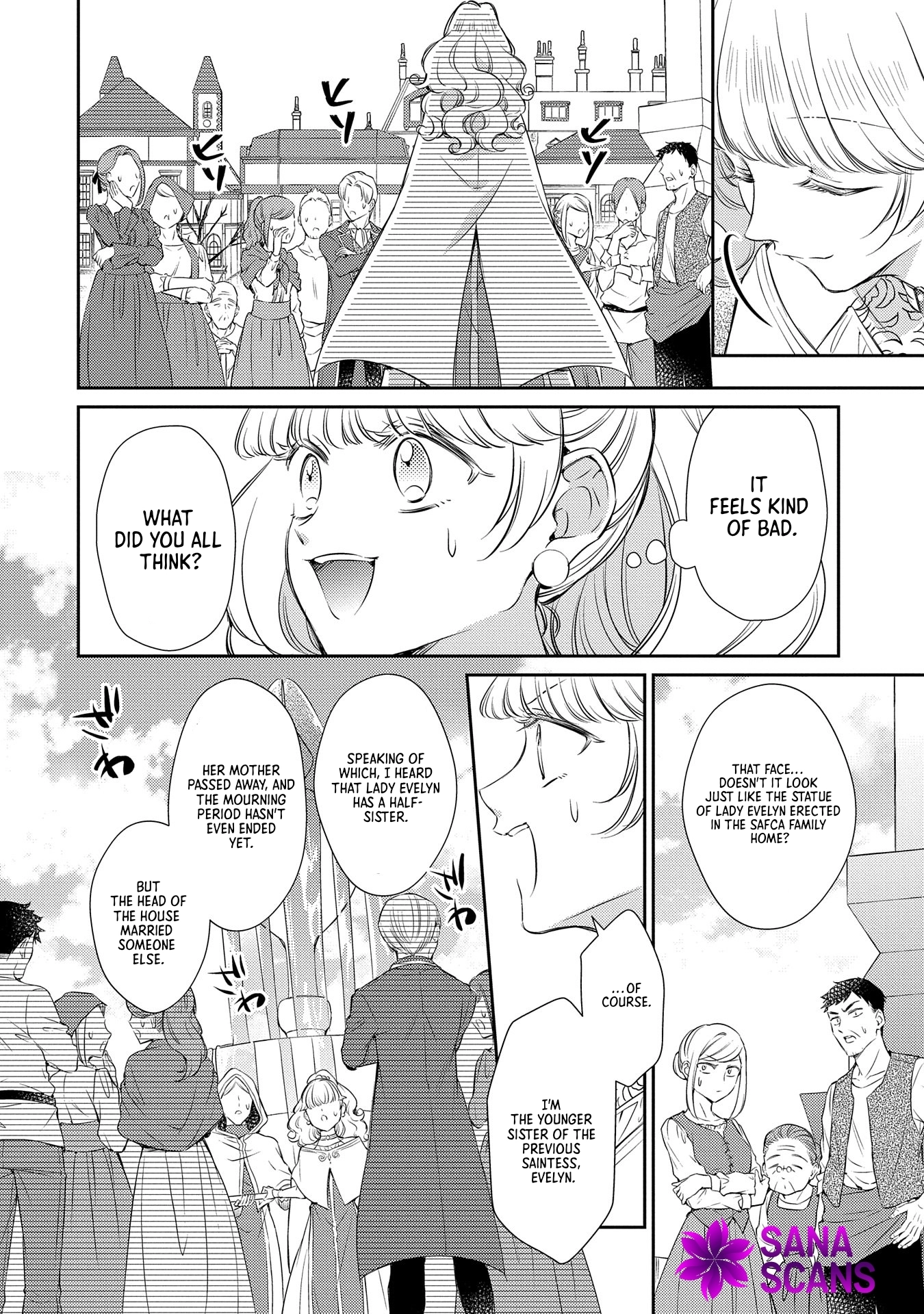 Even Exiled, She's Still the Beloved Saint! St. Evelyn's Weird and Wonderful Friends [Official] Chapter 4 - page 5