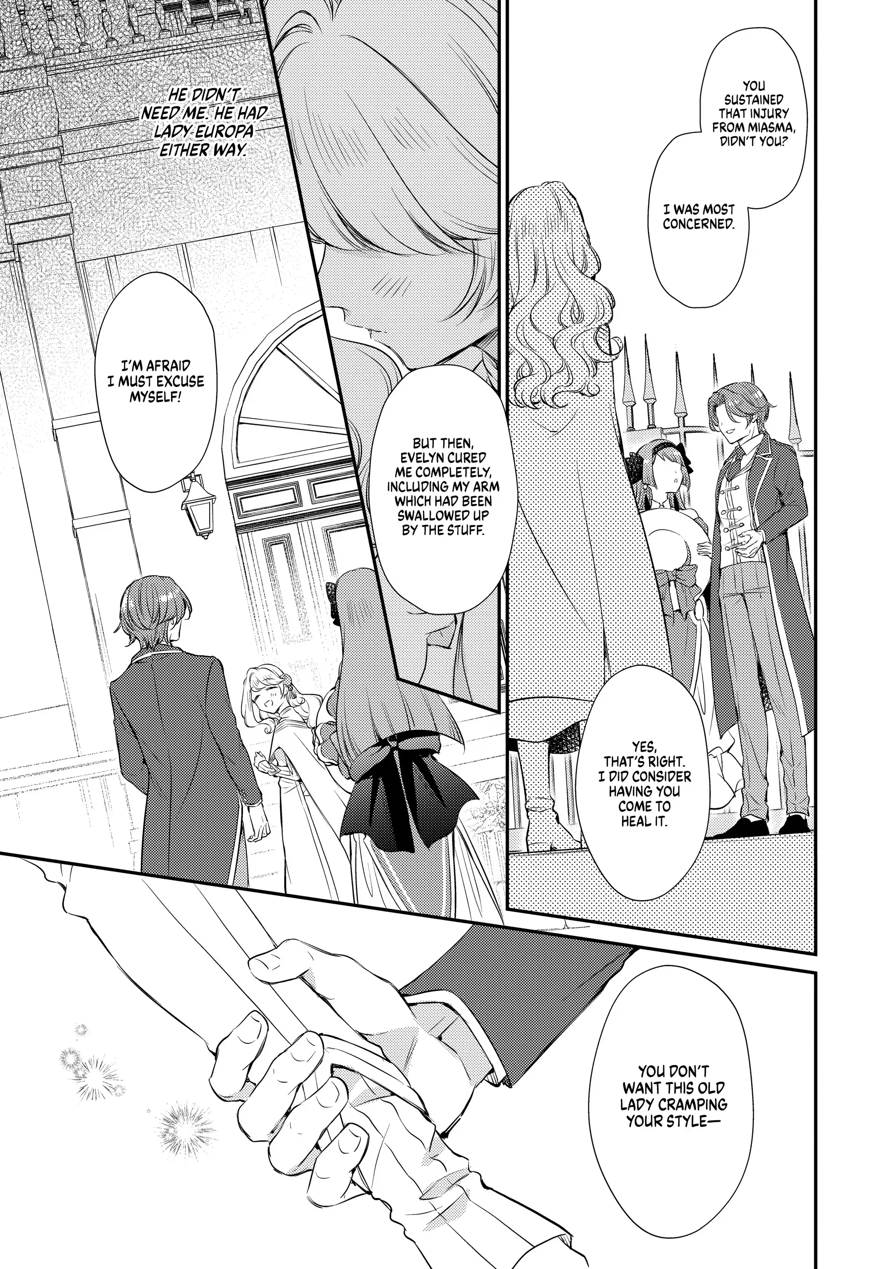 Even Exiled, She's Still the Beloved Saint! St. Evelyn's Weird and Wonderful Friends [Official] Chapter 5 - page 23