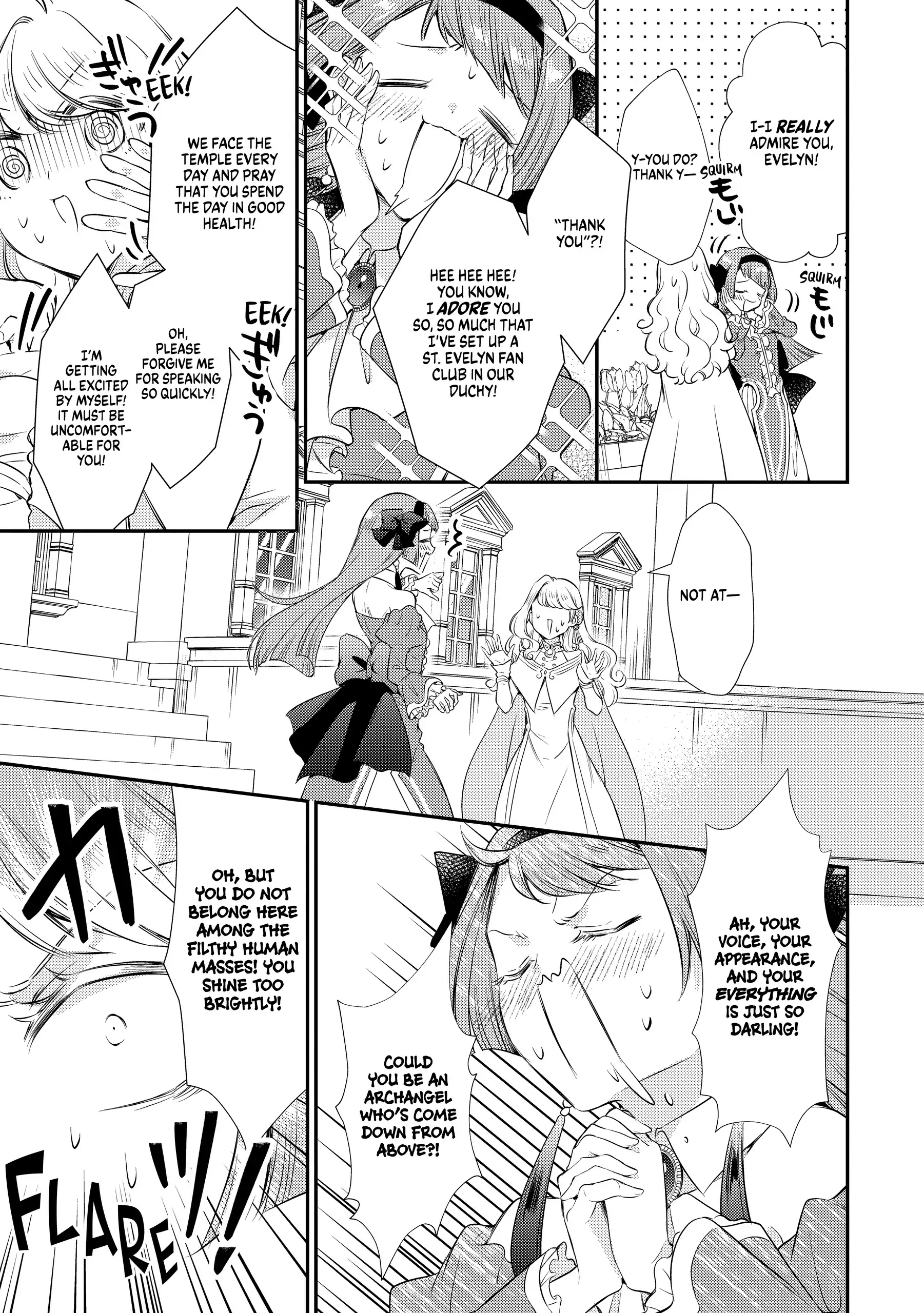 Even Exiled, She's Still the Beloved Saint! St. Evelyn's Weird and Wonderful Friends [Official] Chapter 5 - page 27
