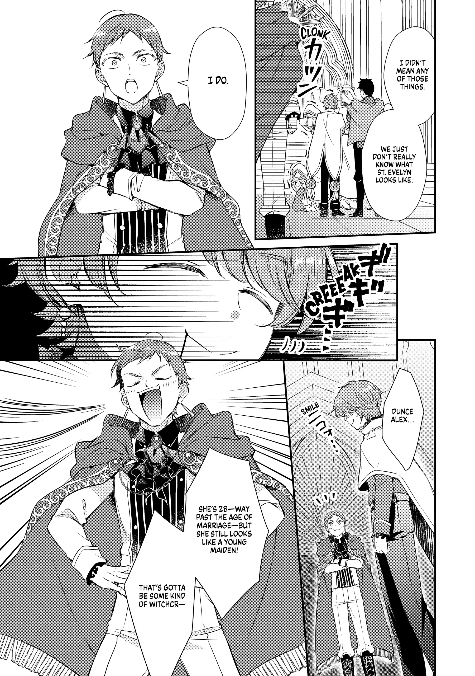 Even Exiled, She's Still the Beloved Saint! St. Evelyn's Weird and Wonderful Friends [Official] Chapter 5 - page 9