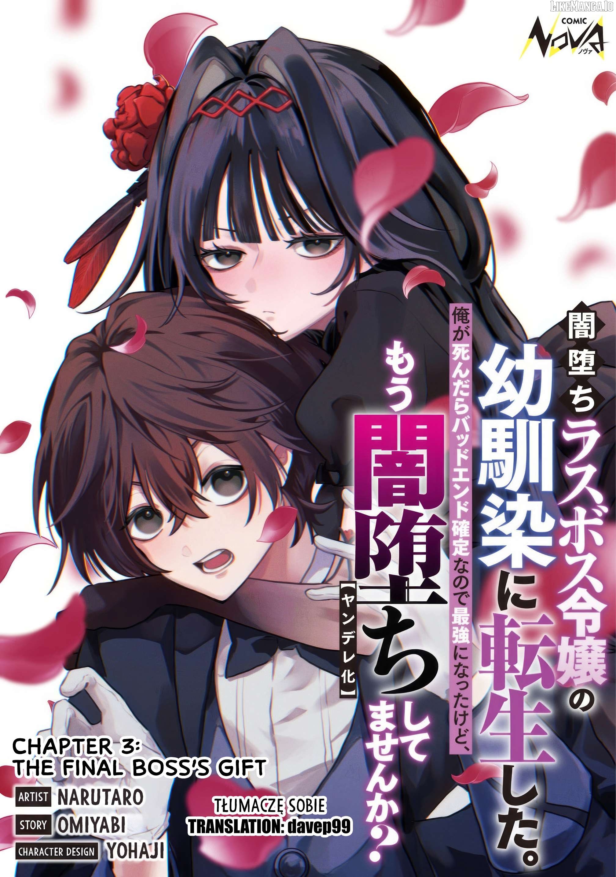 Yami-ochi Rasu Bosu Reijou No Osananajimi Ni Tensei Shita. Ore Ga Shindara Bad End Kakutei Na Node Saikyou Ni Natta Kedo, Mou Yami-ochi "yandere-ka" Shitemasen Ka? Chapter 3 - page 1