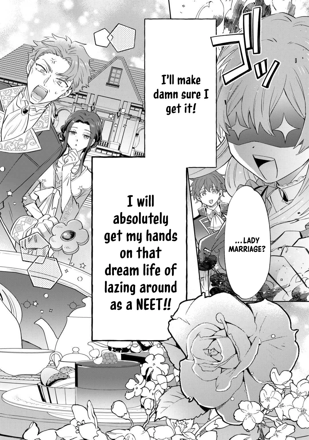 Since I was born a noble lady, I want to live my long-desired lazy NEET life. Chapter 1 - page 3