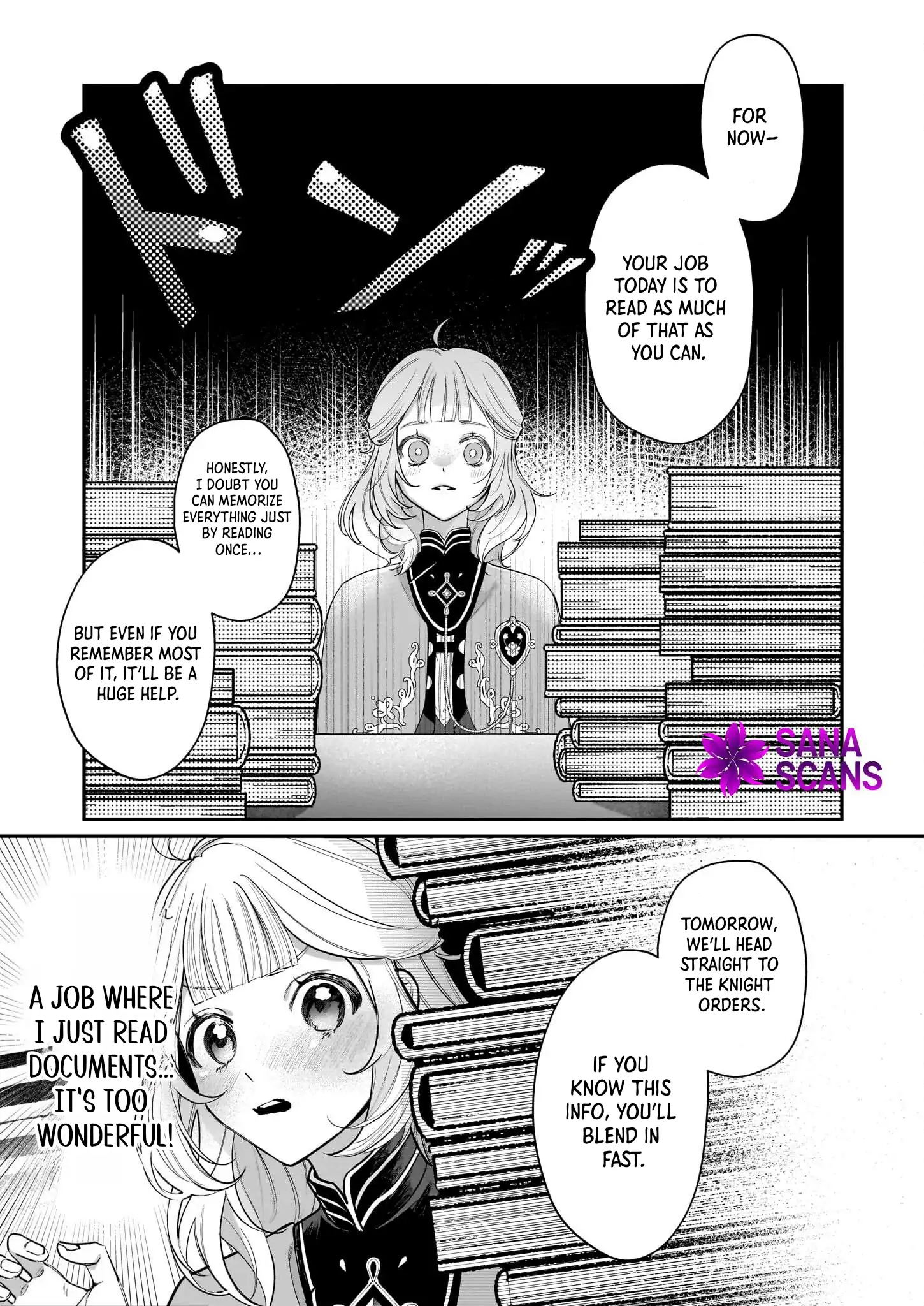 Toshokan no Tensai Shoujo: Honzuki no Shinjin Kanri wa Boudai na Chishiki de Kuni wo Sukuimasu Chapter 1 - page 53