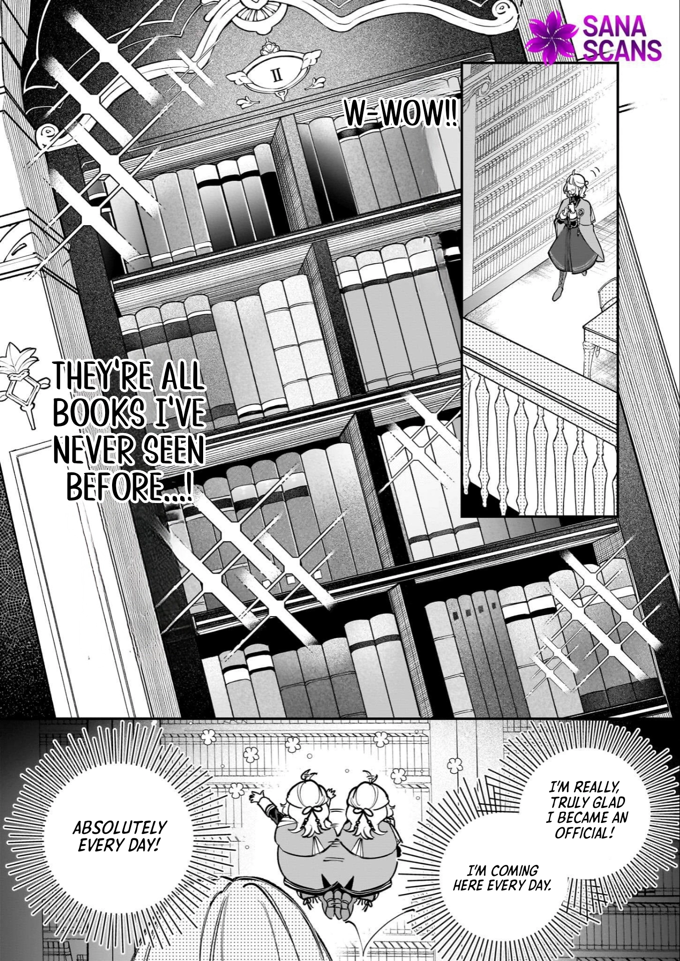 Toshokan no Tensai Shoujo: Honzuki no Shinjin Kanri wa Boudai na Chishiki de Kuni wo Sukuimasu Chapter 2 - page 5