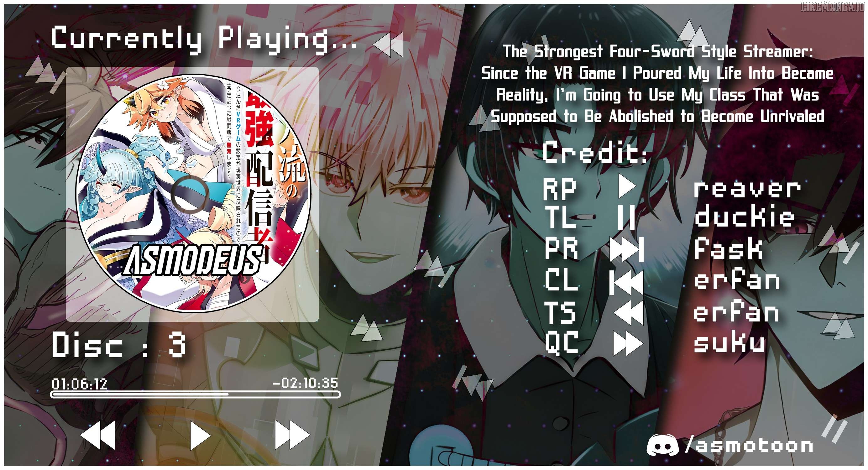 Yontou-ryuu no Saikyou Haishin-sha ~Yari Konda VR Game no Settei ge Genjitsu Sekai ni Hanei Sareta node, Haishi Yotei Datta Job de Musou Shimasu~ Chapter 3 - page 1