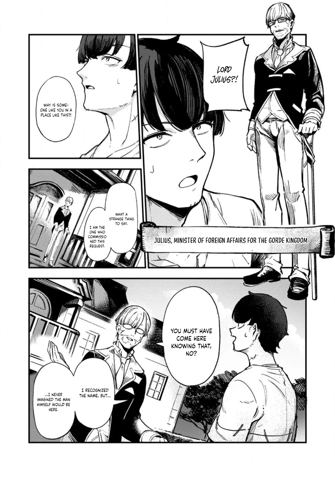 Saikyou Kyuutei Shinan-yaku no Ossan, Tsuihousareta Hekichi de Musou Suru ~Maboroshi to Natta Shuzoku no Bishoujo-tachi o Sodatete Henkyou o Kaitaku~ Chapter 1 - page 13