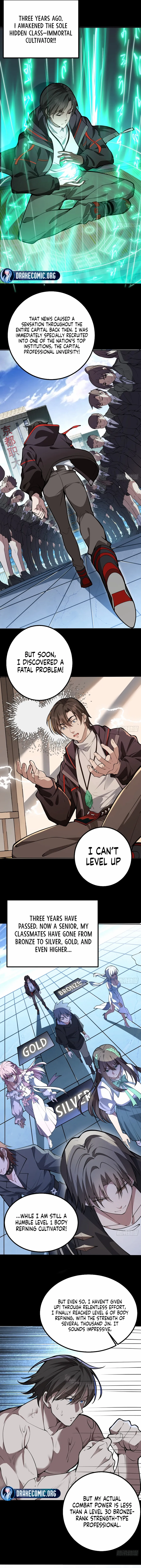 Others level up, I cultivate—emerging only at Great Ascension Chapter 1 - page 3