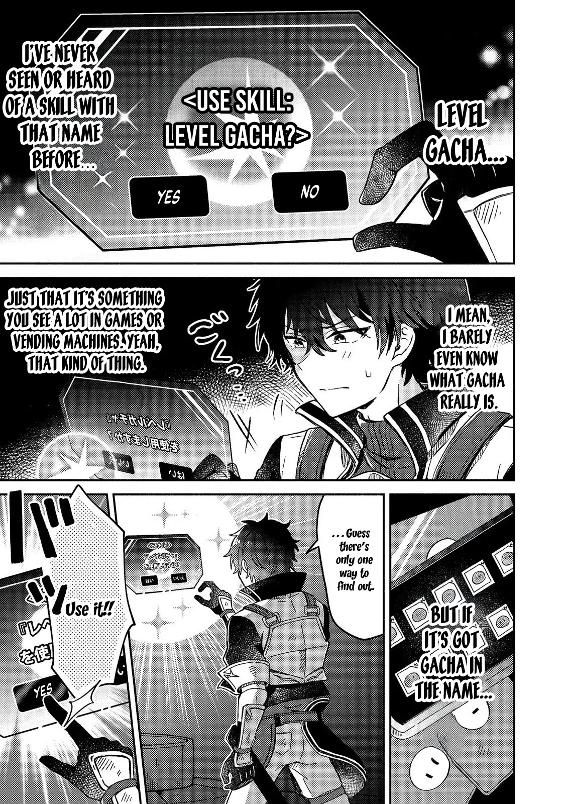 Level Gacha ~Hazure Status "Un" ga Kekkyoku Ichiban Juuyoudatta Ken~ Chapter 1 - page 34
