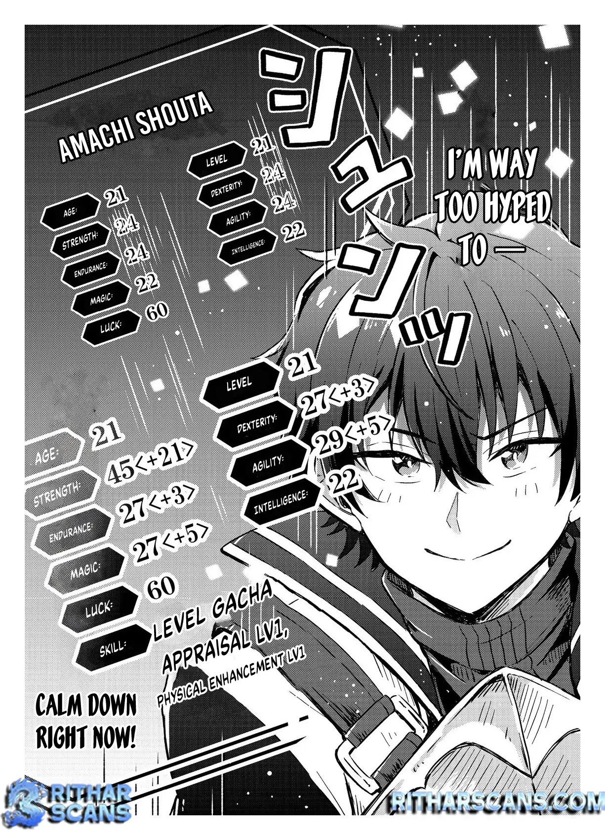 Level Gacha ~Hazure Status "Un" ga Kekkyoku Ichiban Juuyoudatta Ken~ Chapter 1 - page 46