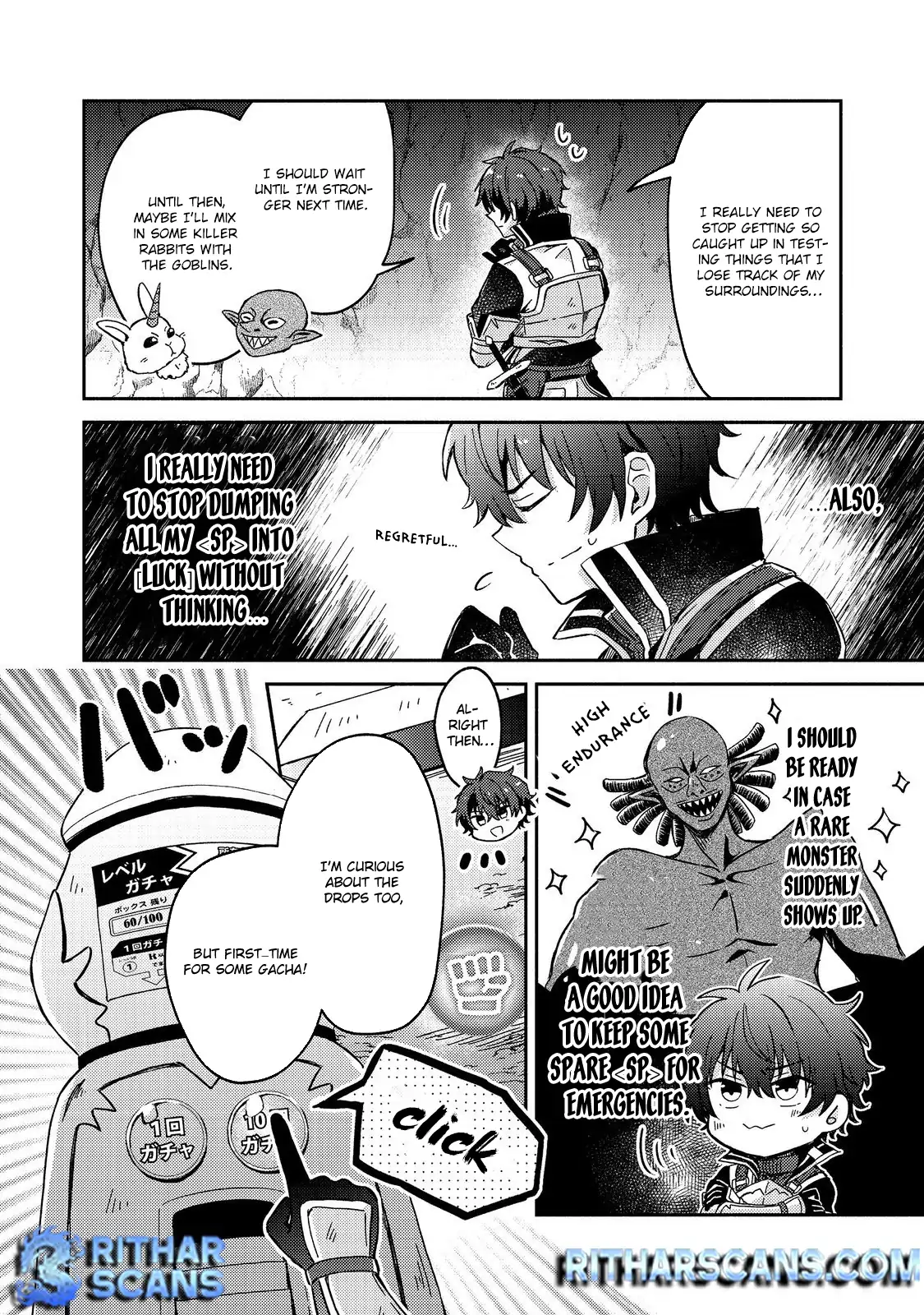 Level Gacha ~Hazure Status "Un" ga Kekkyoku Ichiban Juuyoudatta Ken~ Chapter 3 - page 13