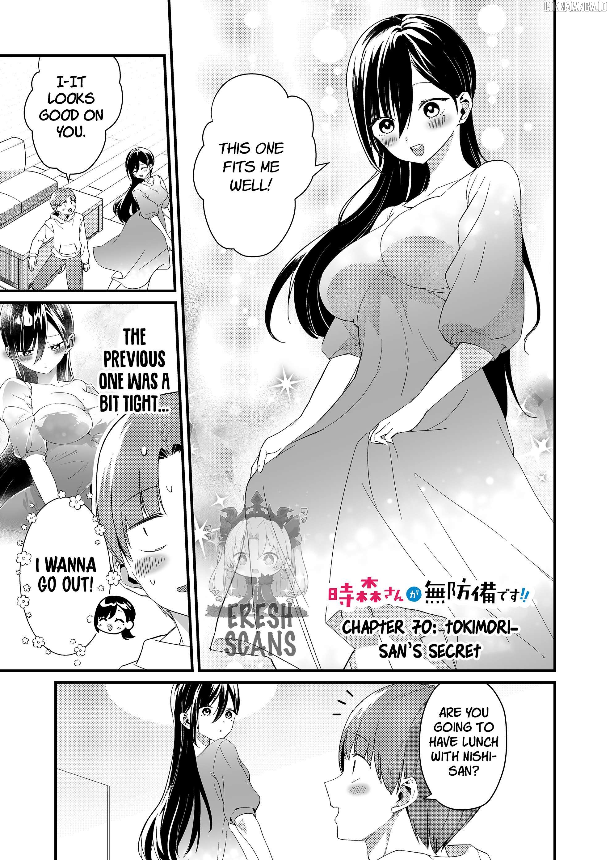 Tokimori-san Is Completely Defenseless!! Chapter 70 - page 1