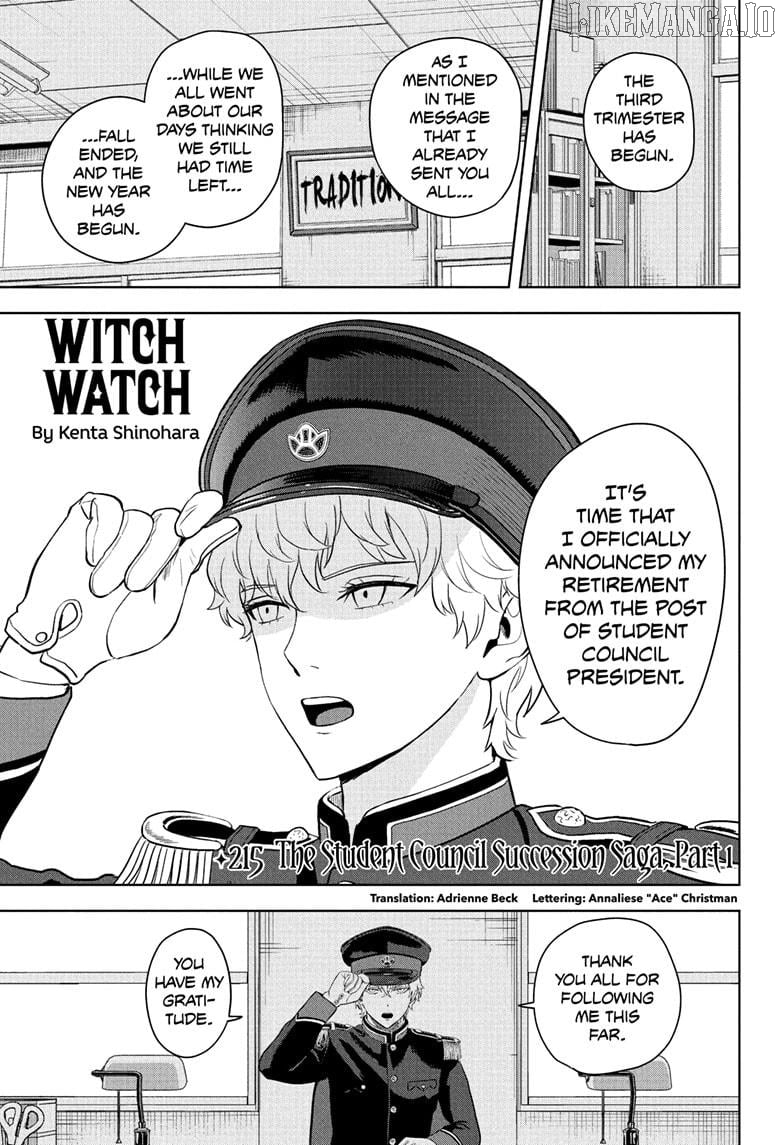 Witch Watch Chapter 215 - page 1