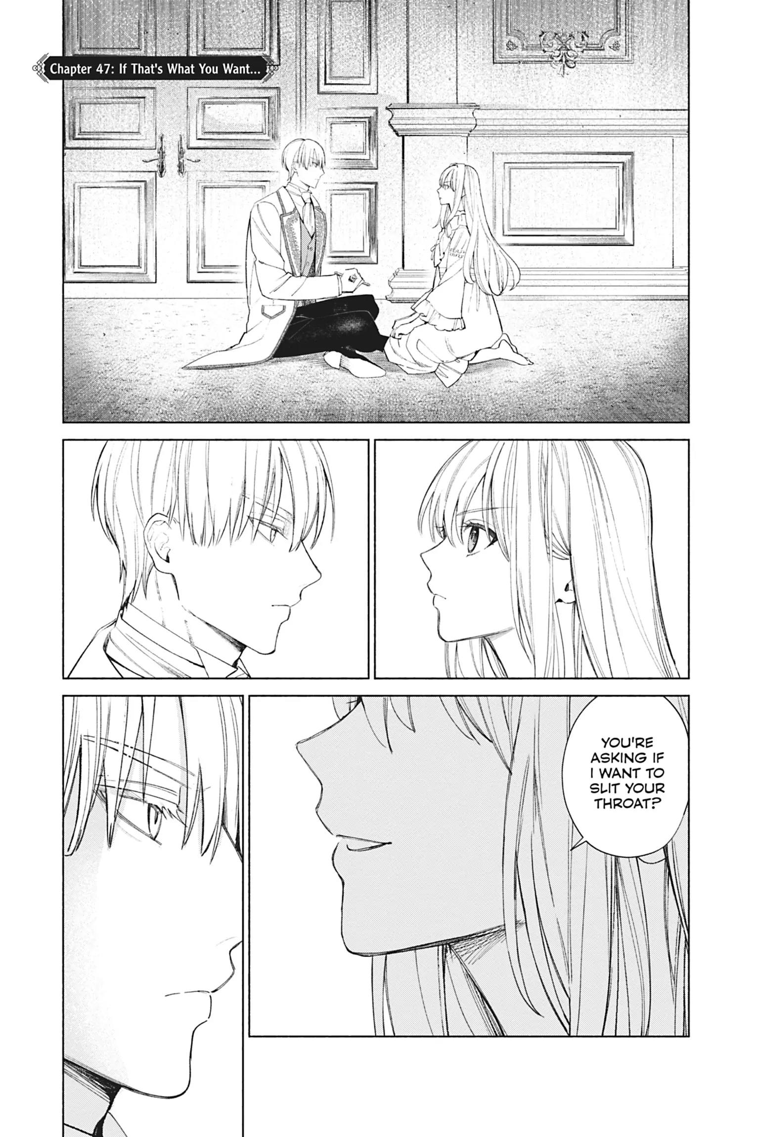 The Young Lady of a District Count Is Sold and Forced to Dote on the Crown Prince of the Neighboring Country Chapter 47 - page 1