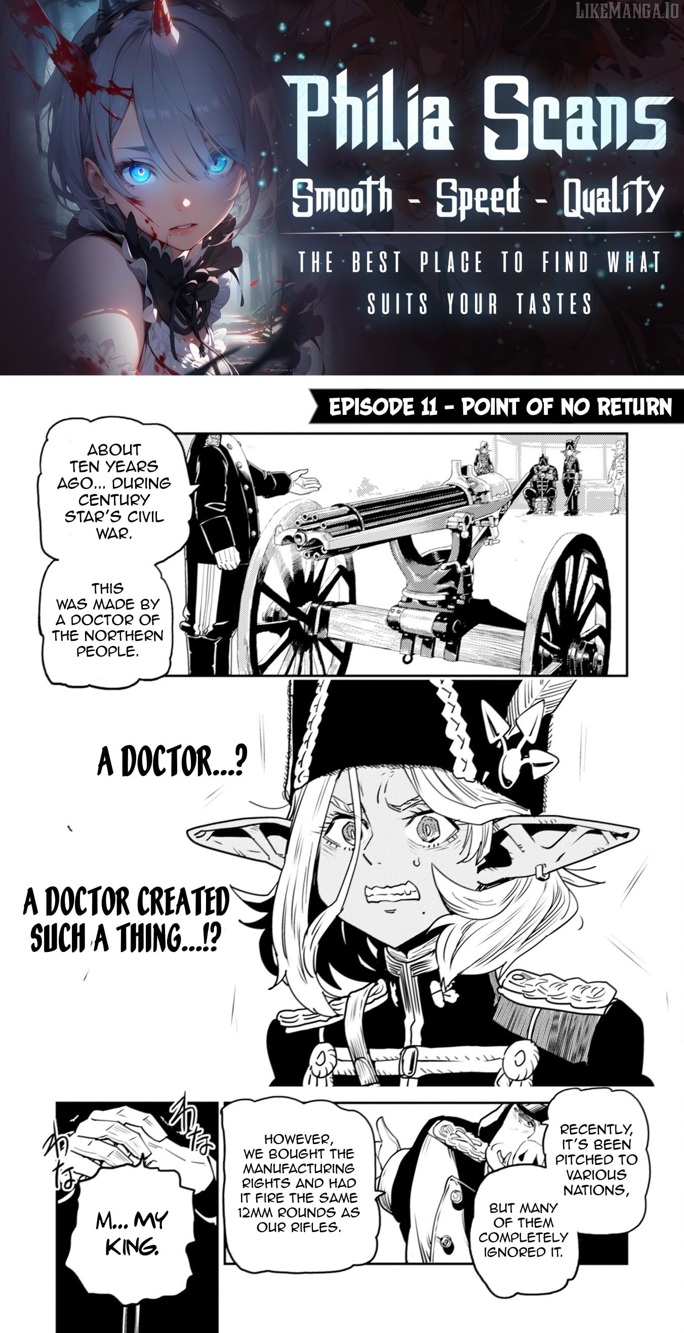 Orcsen Oukokushi – Yaban na Ooku no Kuni wa, Ikanishite Heiwa na Elf no Kuni wo Yakiharau ni Itatta ka Chapter 11 - page 1