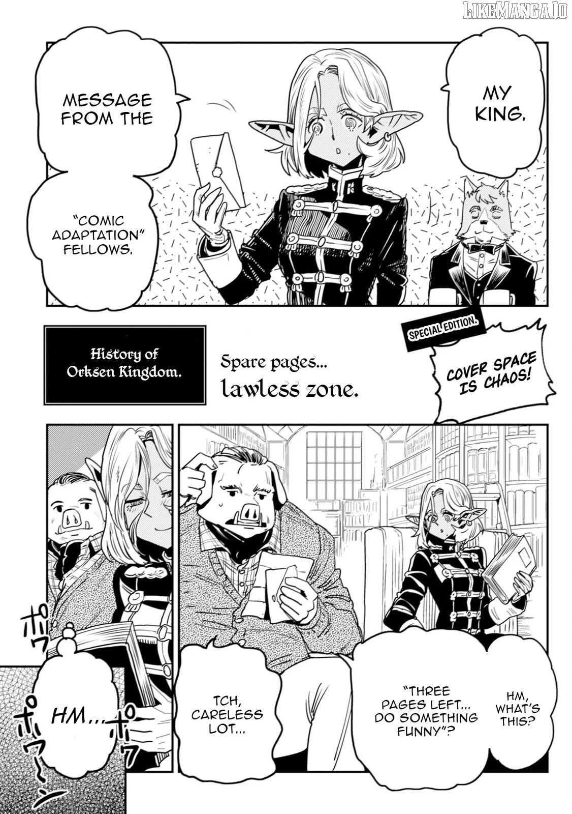 Orcsen Oukokushi – Yaban na Ooku no Kuni wa, Ikanishite Heiwa na Elf no Kuni wo Yakiharau ni Itatta ka Chapter 12 - page 58