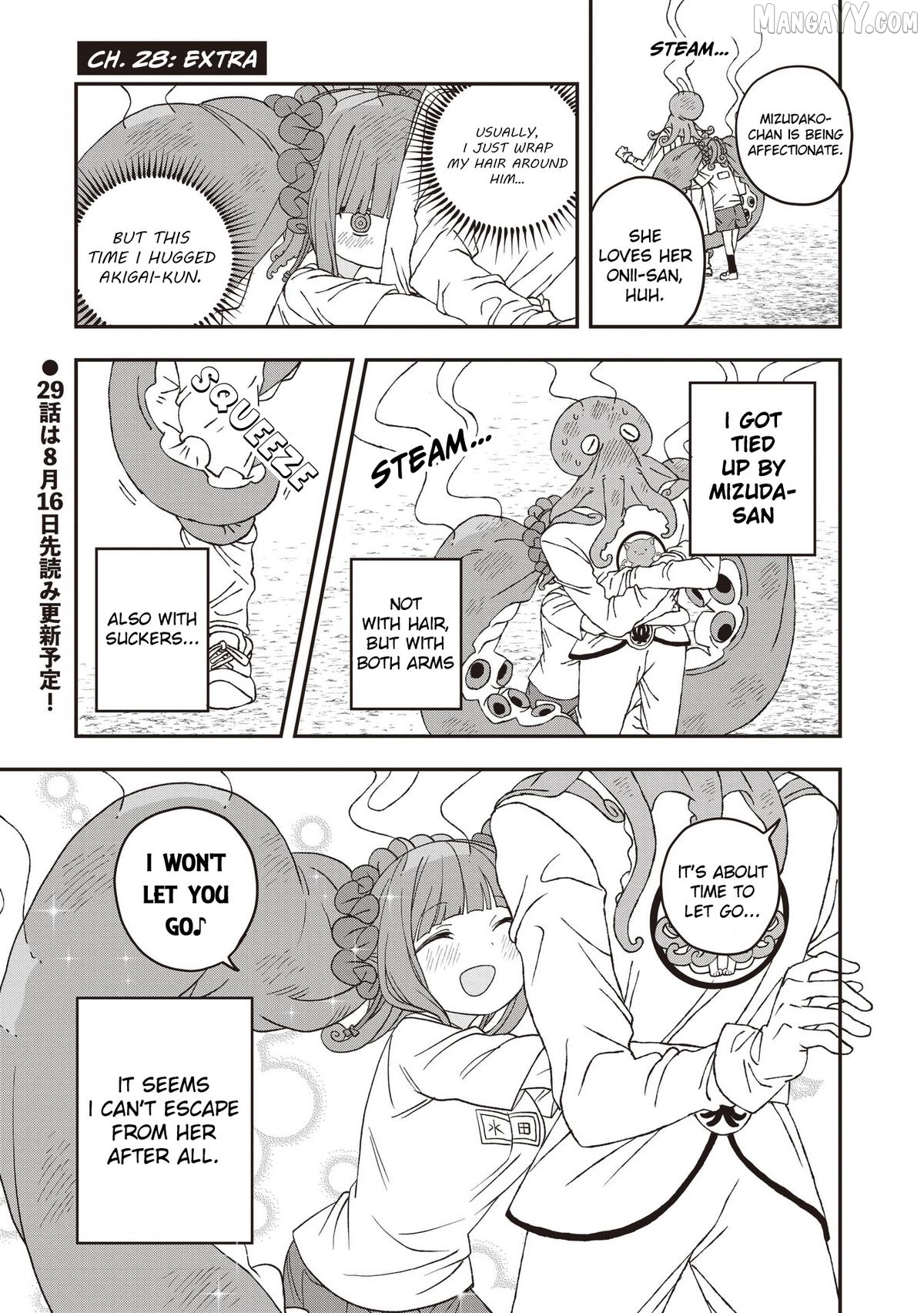 Mizudako-Chan Kara Wa Nigerarenai! Chapter 28 - page 33