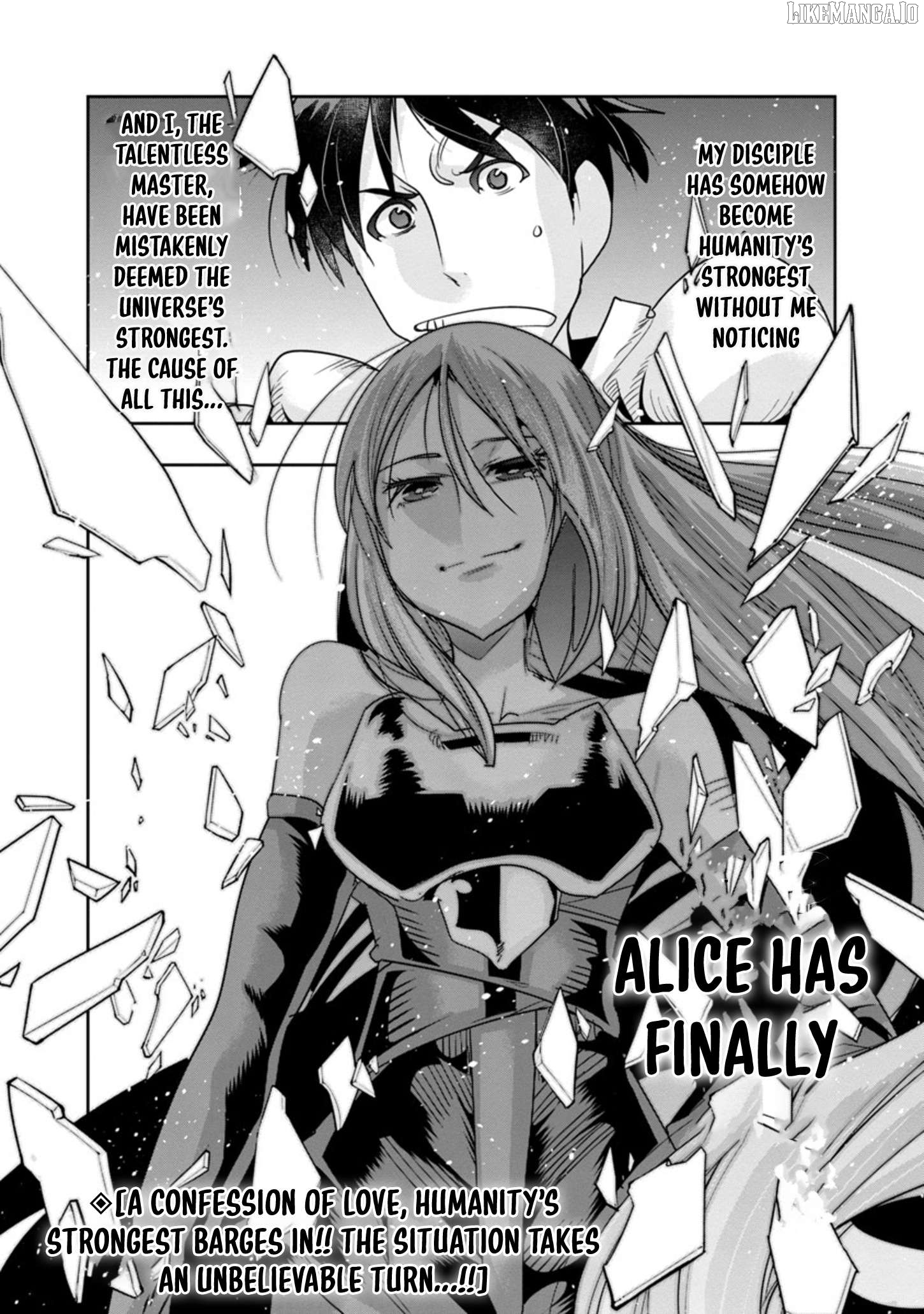 Uchi no Deshi ga Itsu no Manika Jinrui Saikyou ni Natte-ite, Nan no Sainou Monai Shishou no Ore ga, Sore wo Koeru Uchuu Saikyou ni Go Nintei Sareteiru Kudan ni Tsuite Chapter 11.2 - page 8