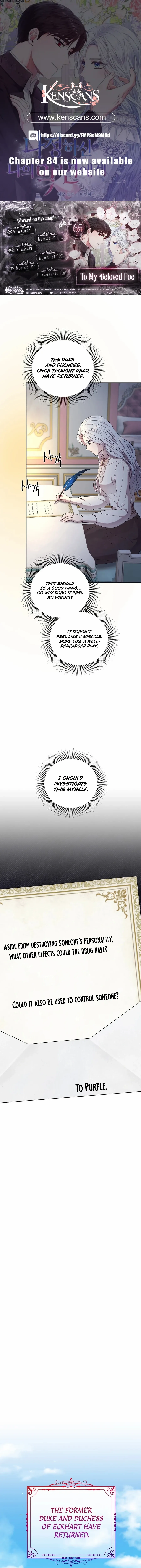 To My Beloved Foe Chapter 65 - page 1