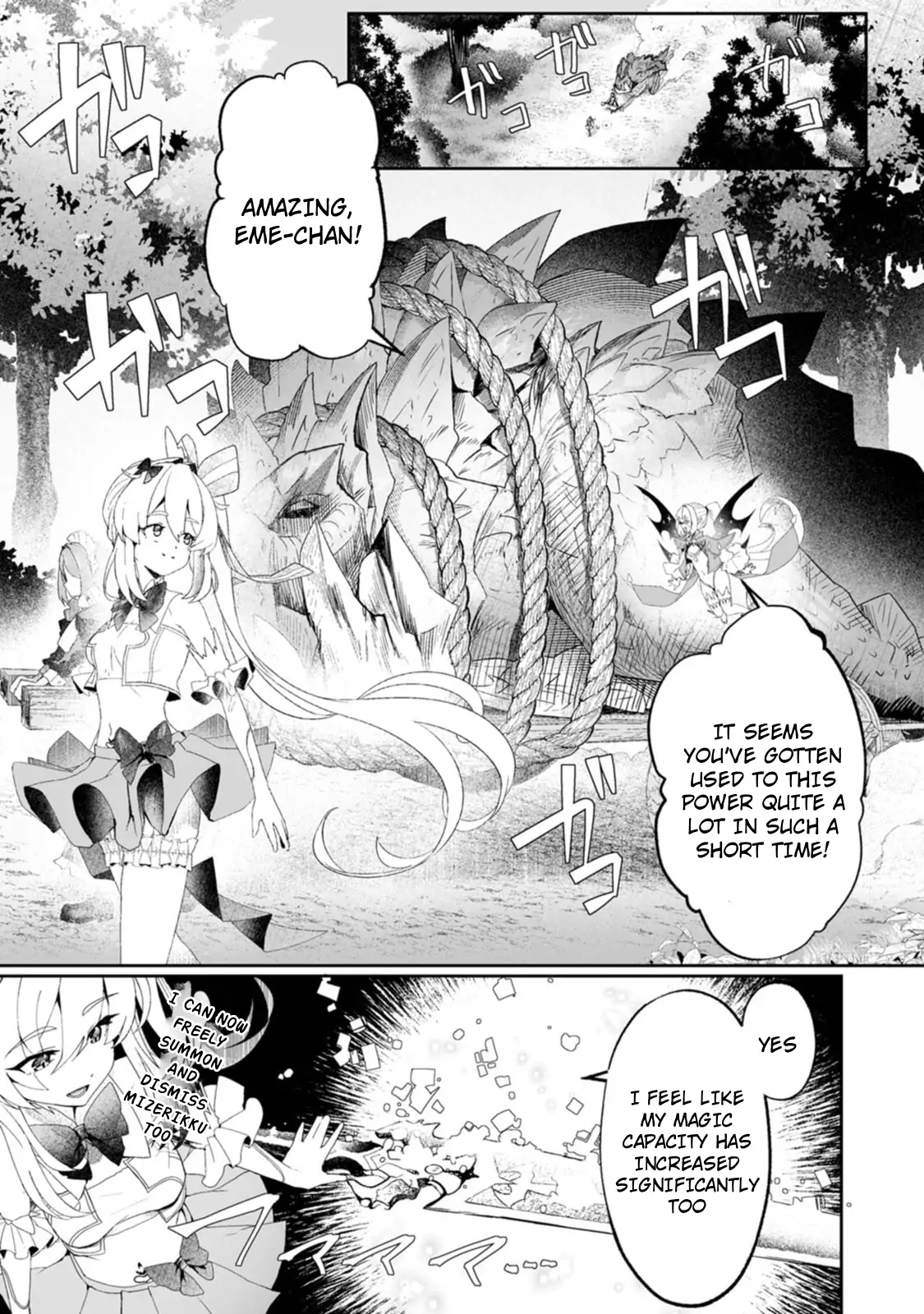 Makutsu no Ou ~Yomei Ikkagetsu no Doutei, Mahou Shoujo Harem o Kizuite Ou e Kunrinsu~ Chapter 8.1 - page 1