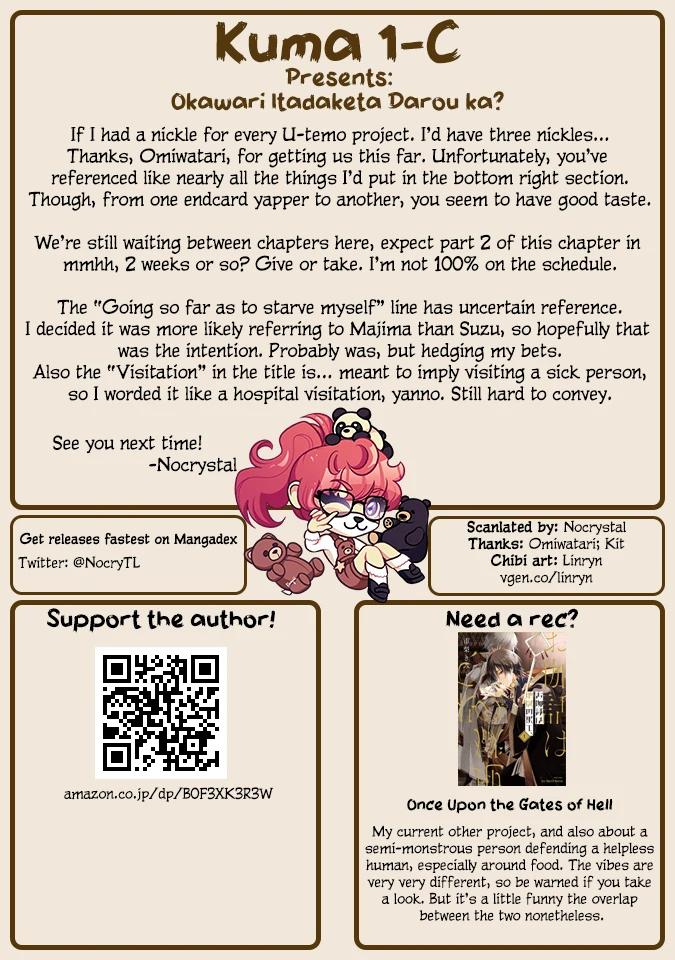 Okawari Itadaketa Darouka? Chapter 8.1 - page 18