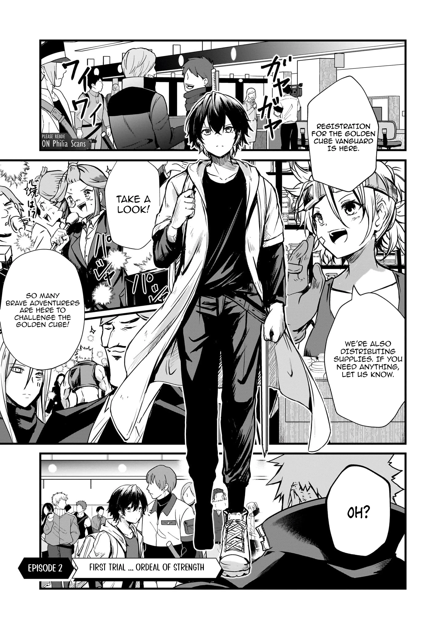 Hai no Sekai wa Kami no Me de irodzuku ～Ore dake mieru Status de, Saijaku kara Saikyou e kakeagaru ~ Chapter 2 - page 1