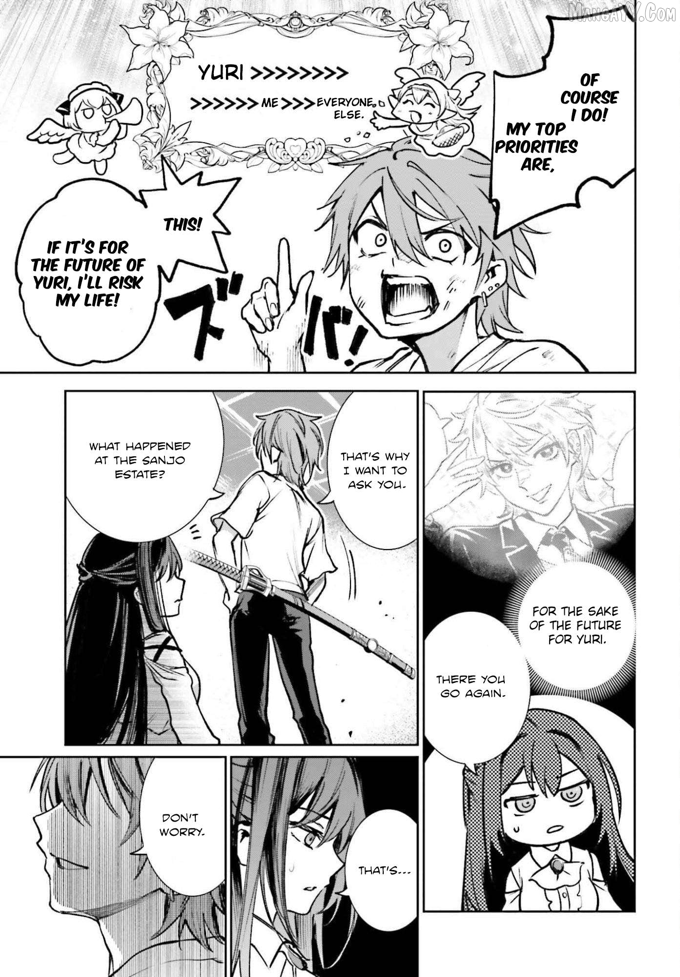 Danshi Kinsei Game Sekai de Ore ga Yarubeki Yuiitsu no Koto - Yuri no Ma ni Hasamaru Otoko to Shite Tensei shite shimaimashita Chapter 10 - page 3