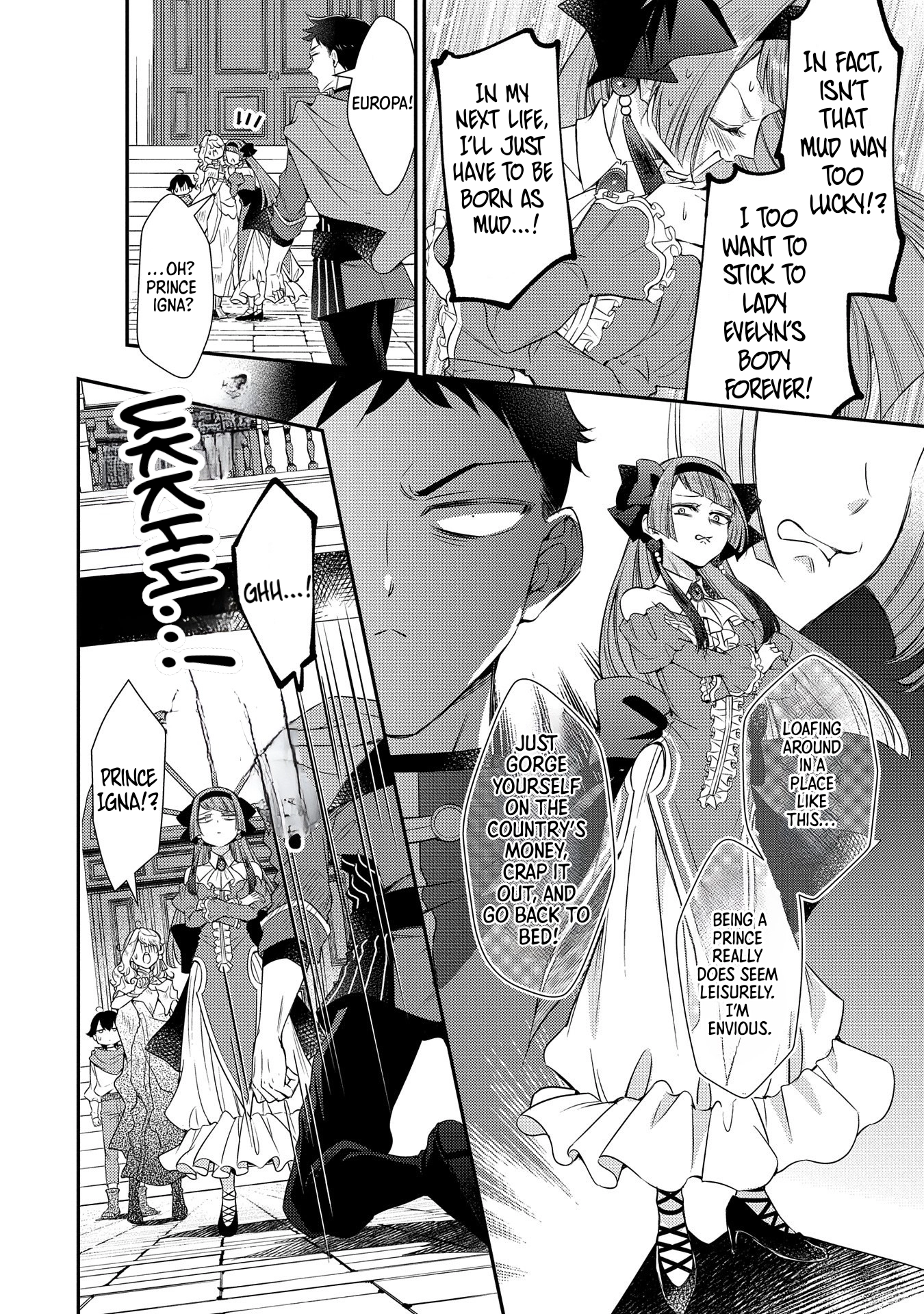 Even Exiled, She's Still the Beloved Saint! St. Evelyn's Weird and Wonderful Friends [Official] Chapter 6 - page 24