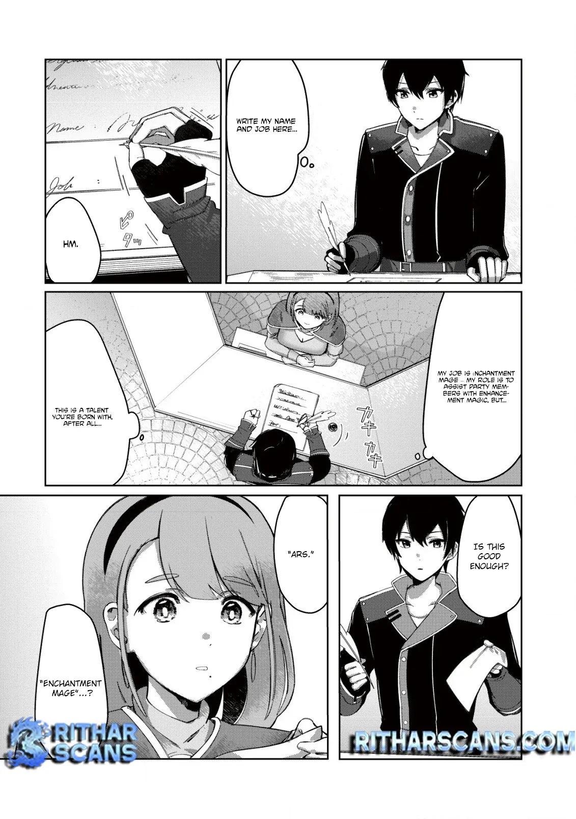 Tsuihousareta Fuyo Mahoutsukai no Nariagari ~Yuusha Party wo Kage kara Sasaeteita to Shiranakatta node Modotte Koi? "Kensei" to "Kenja" no Bishoujo-tachi ni Kakomarete Shiawase nano de Modorimasen~ Chapter 1 - page 13