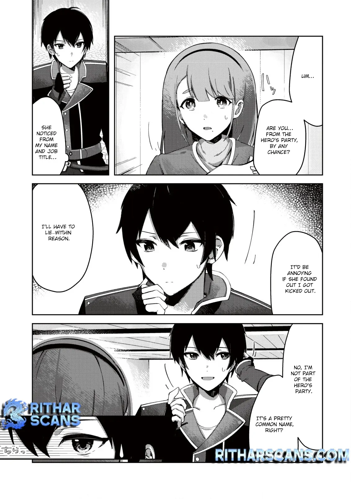 Tsuihousareta Fuyo Mahoutsukai no Nariagari ~Yuusha Party wo Kage kara Sasaeteita to Shiranakatta node Modotte Koi? "Kensei" to "Kenja" no Bishoujo-tachi ni Kakomarete Shiawase nano de Modorimasen~ Chapter 1 - page 14