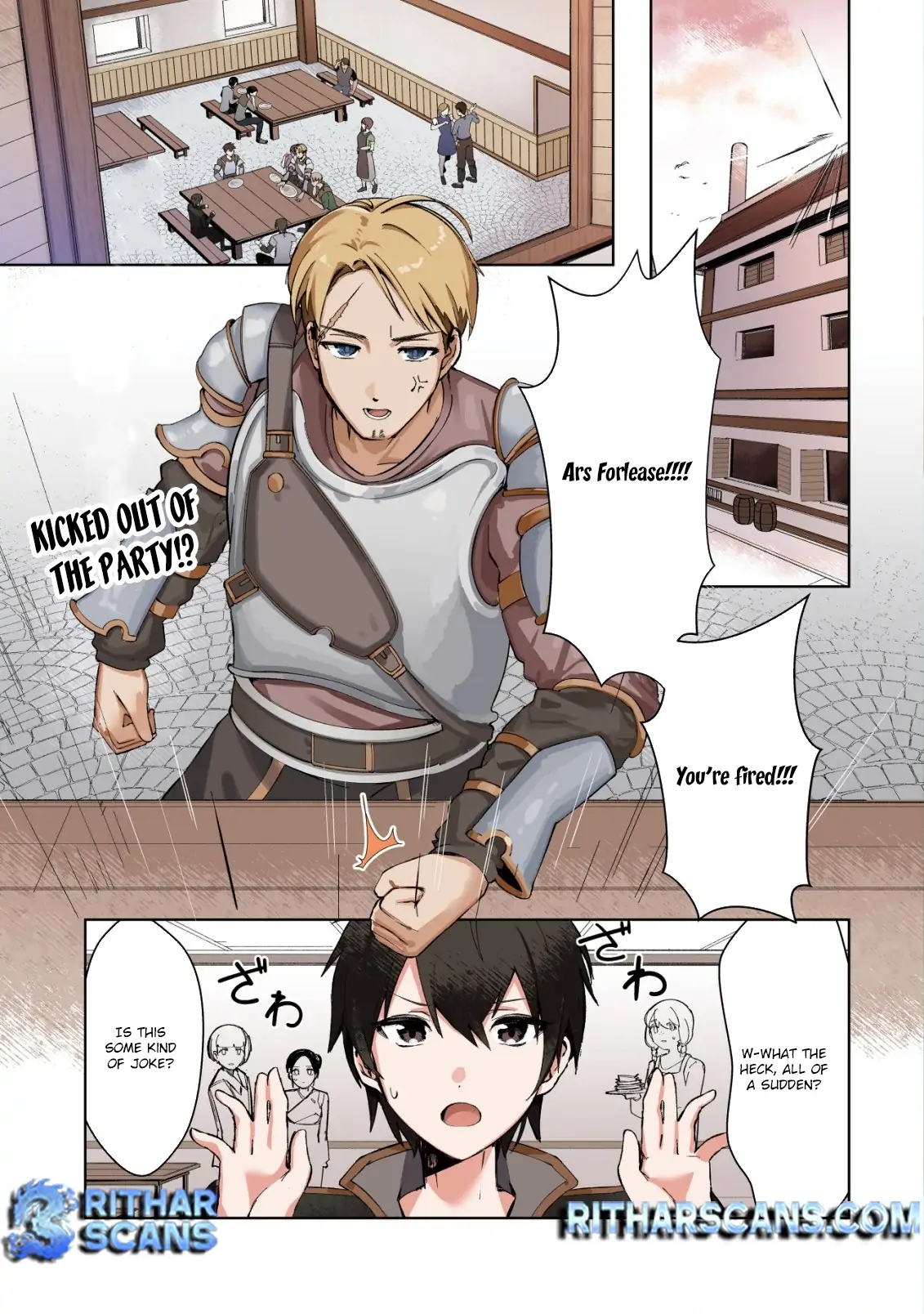 Tsuihousareta Fuyo Mahoutsukai no Nariagari ~Yuusha Party wo Kage kara Sasaeteita to Shiranakatta node Modotte Koi? "Kensei" to "Kenja" no Bishoujo-tachi ni Kakomarete Shiawase nano de Modorimasen~ Chapter 1 - page 2